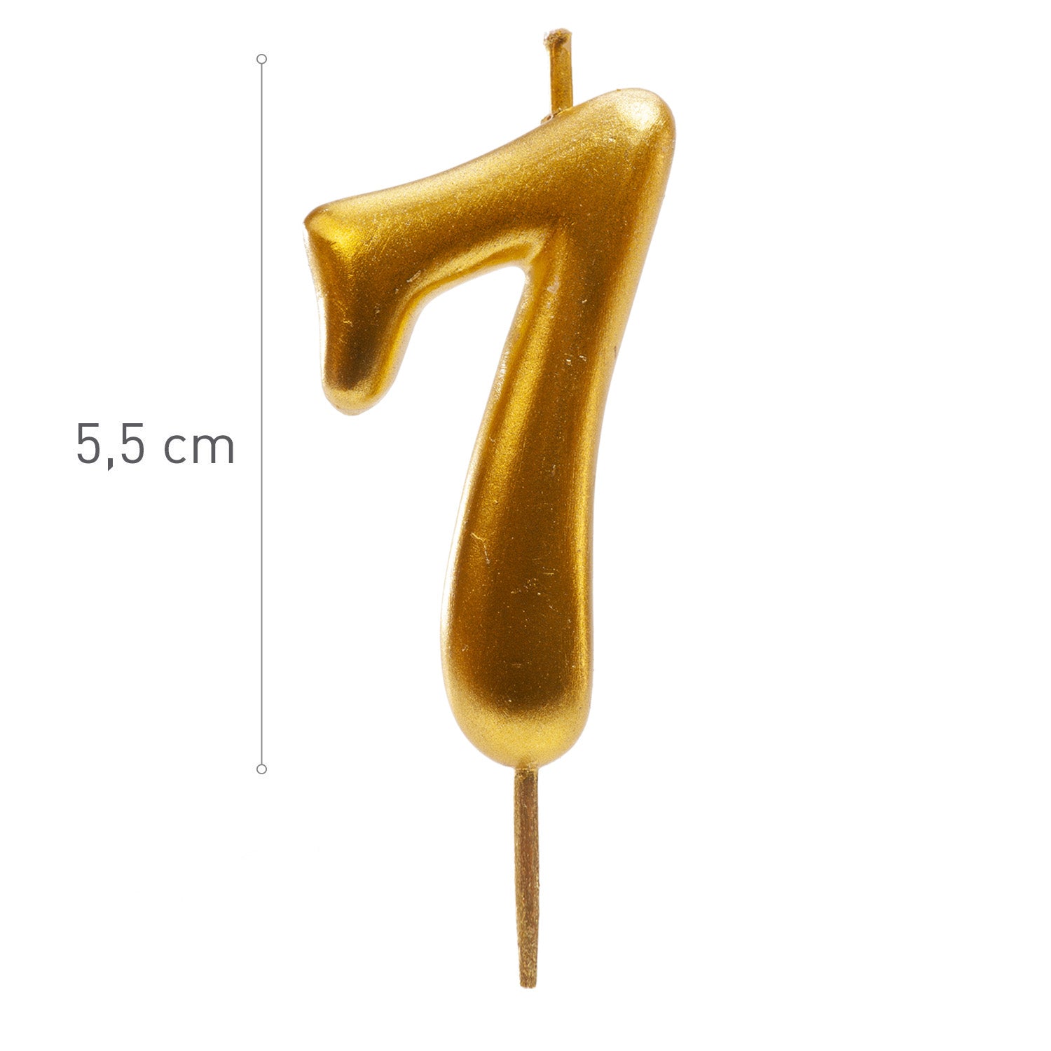GOLD COMIC BIRTHDAY CANDLE | Nº7