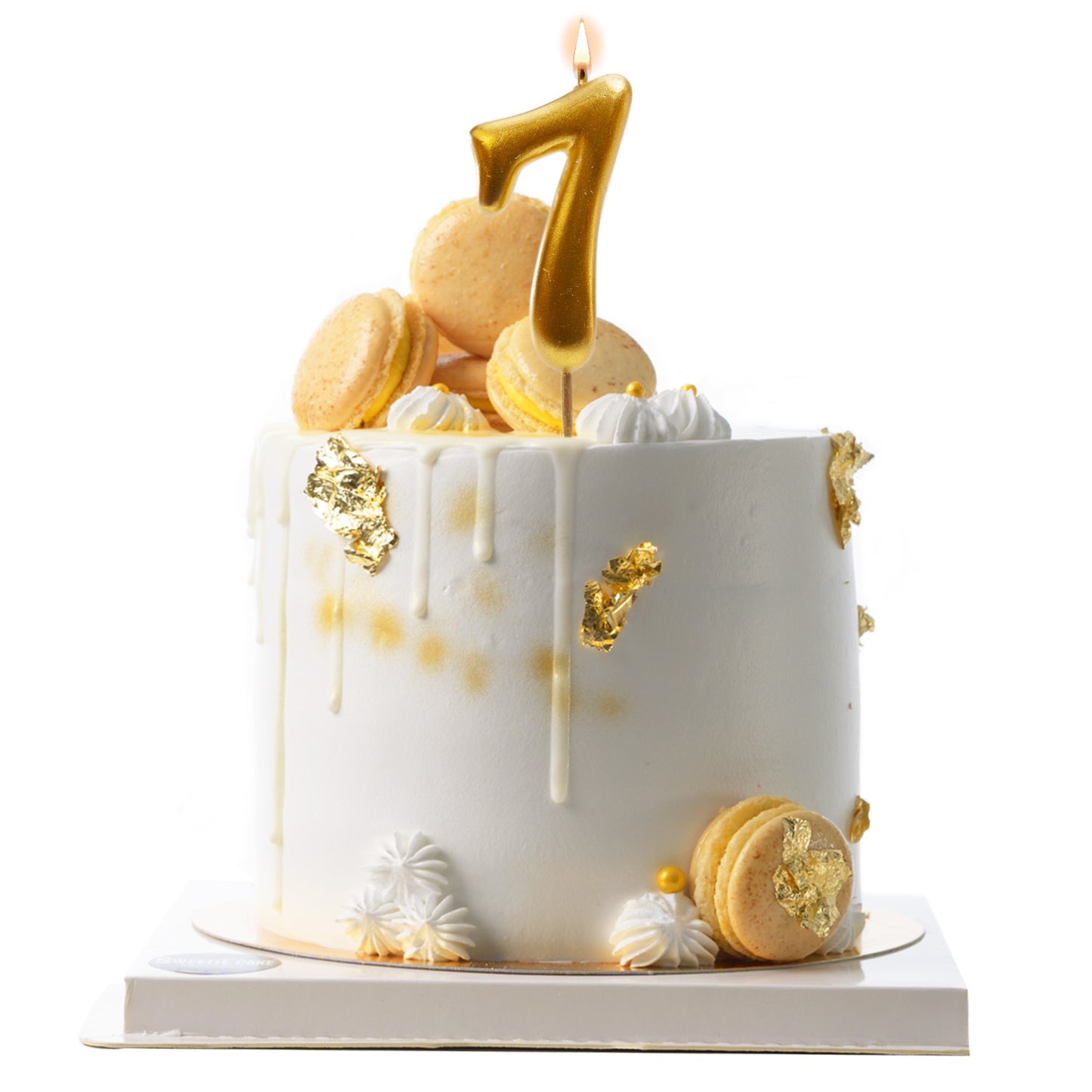 GOLD COMIC BIRTHDAY CANDLE | Nº7