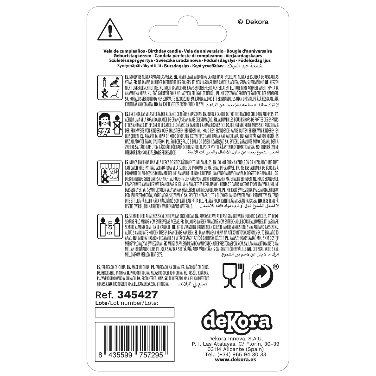 GOLD COMIC BIRTHDAY CANDLE | Nº7