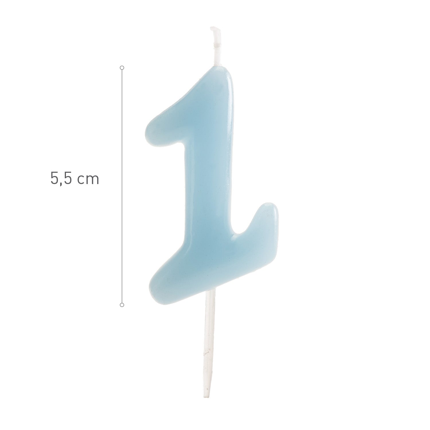 VELA DE CUMPLEAÑOS COMIC AZUL BEBE | Nº1