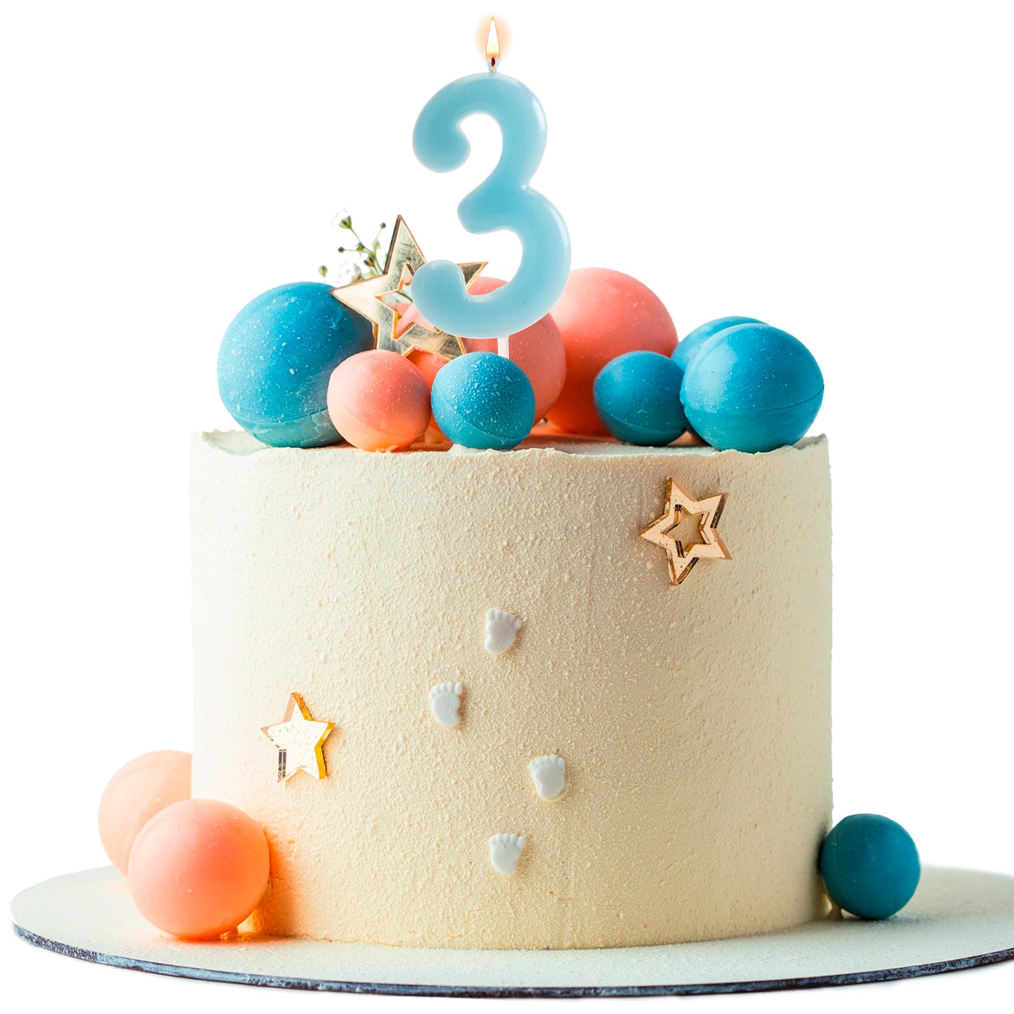 VELA DE CUMPLEAÑOS COMIC AZUL BEBE | Nº3