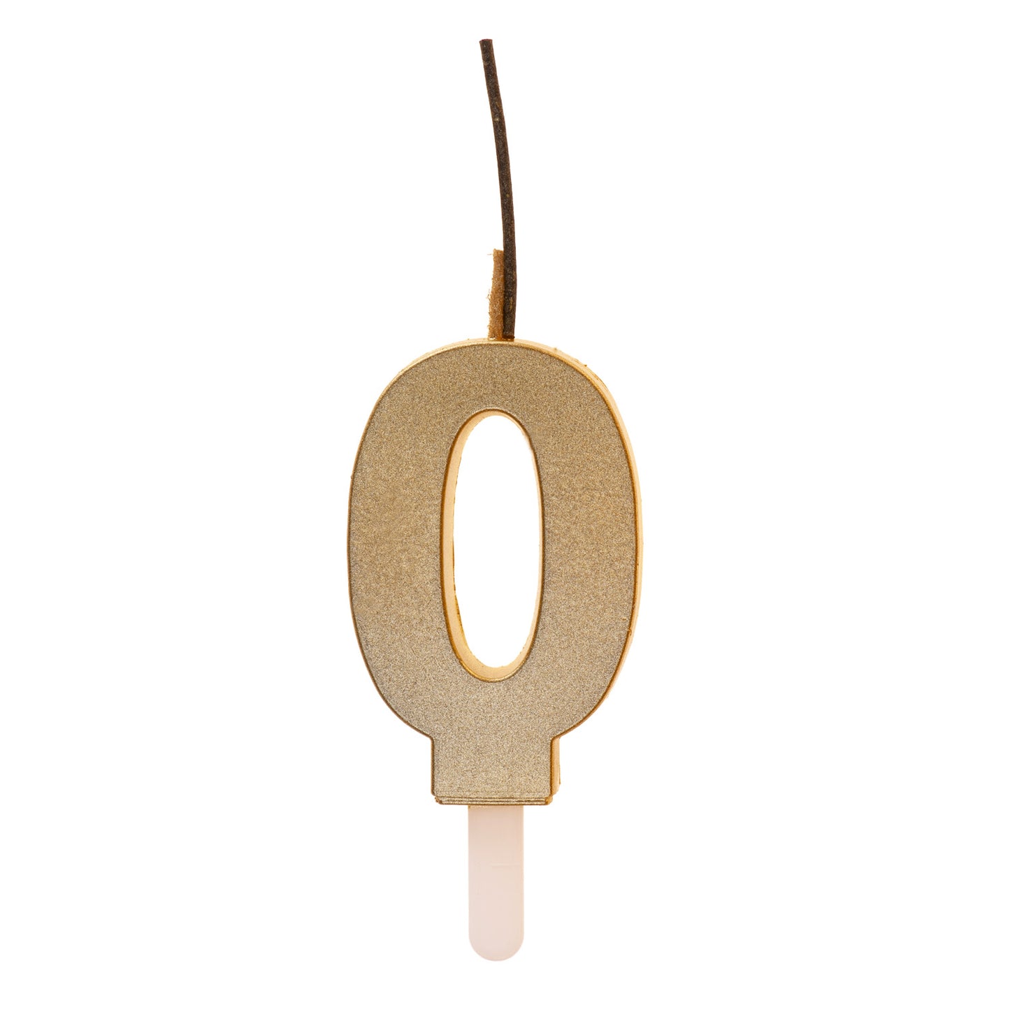 CANDELE DI COMPLEANNO IN ORO SCINTILLANTE Nº0