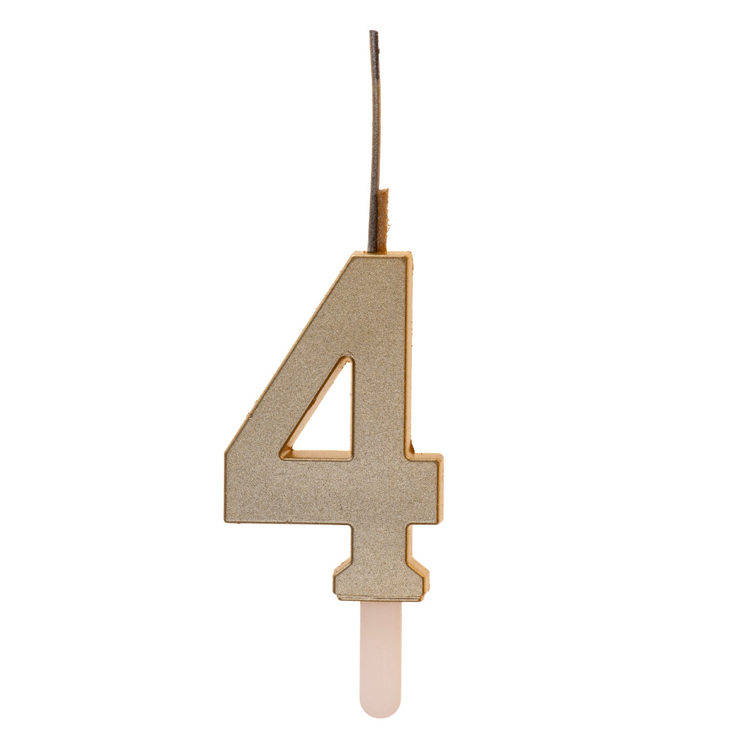 VELAS CHISPEANTES DE CUMPLEAÑOS ORO Nº4