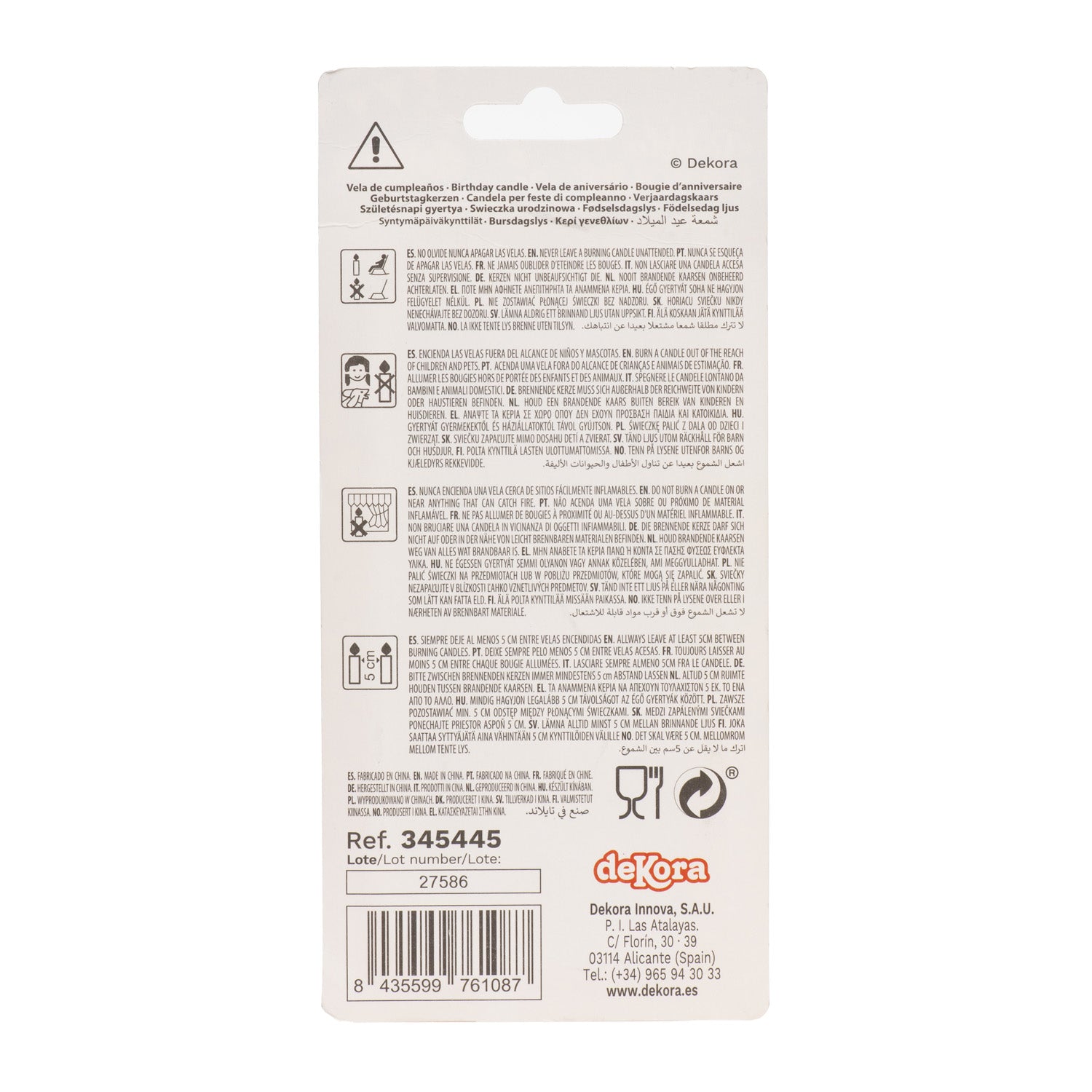 BOUGIES BULLES COULEUR OR 14CM