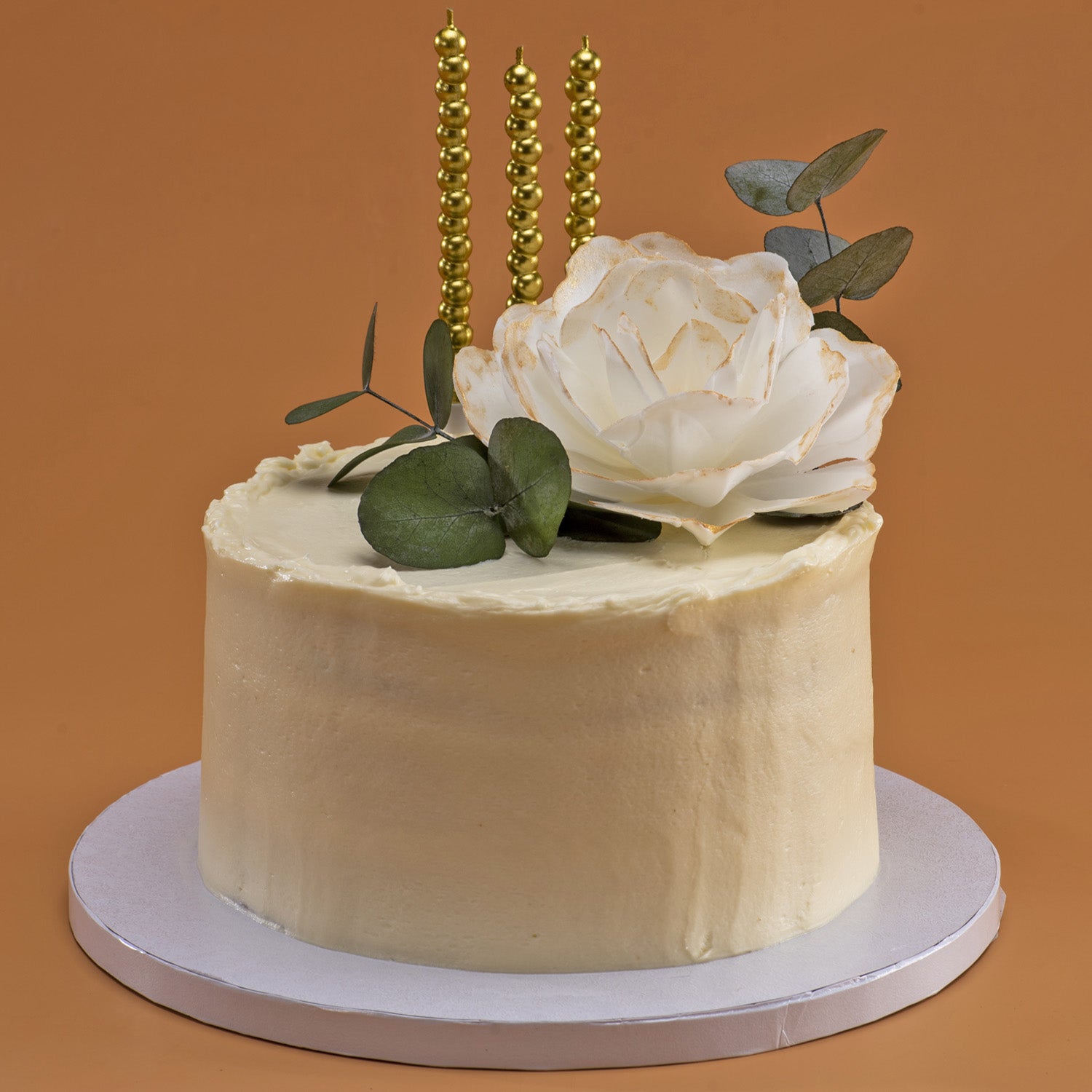 VELAS BURBUJA COLOR ORO 14CM