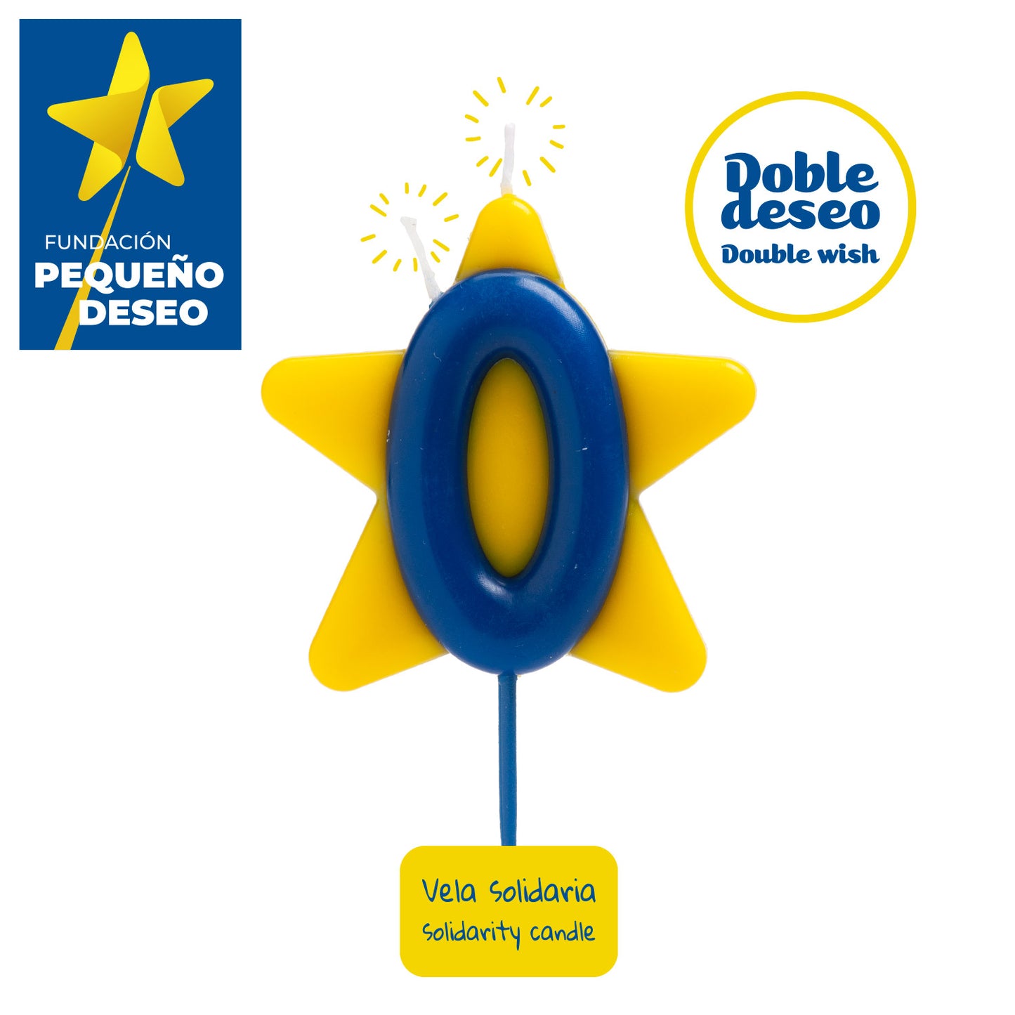 CANDELA DI COMPLEANNO SOLIDARIETÀ STELLA | Nº0