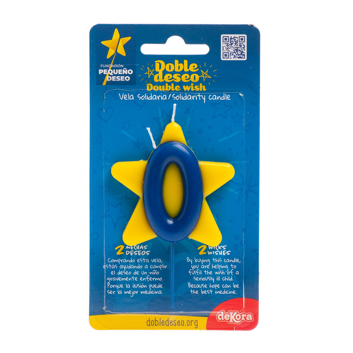 CANDELA DI COMPLEANNO SOLIDARIETÀ STELLA | Nº0