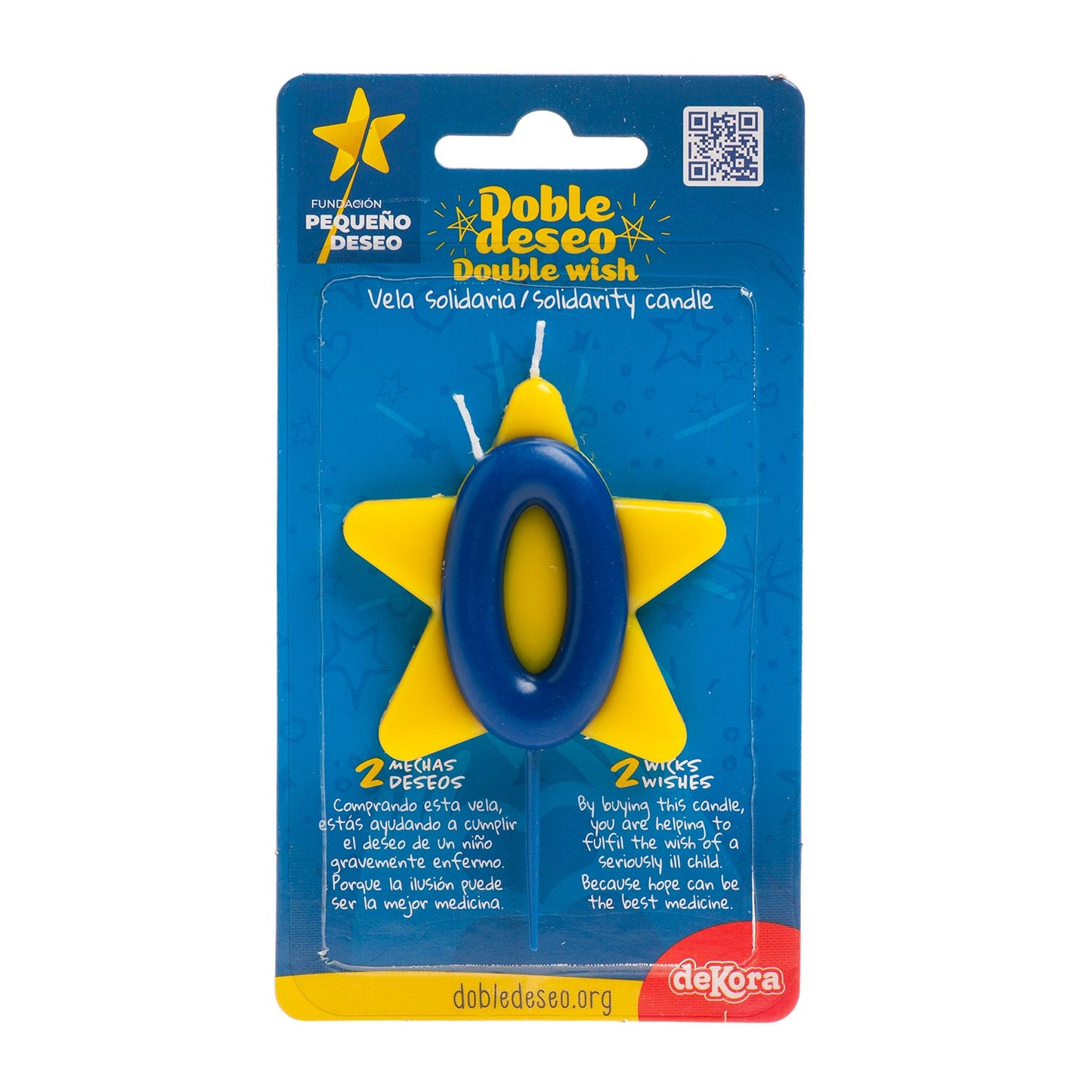 CANDELA DI COMPLEANNO SOLIDARIETÀ STELLA | Nº0