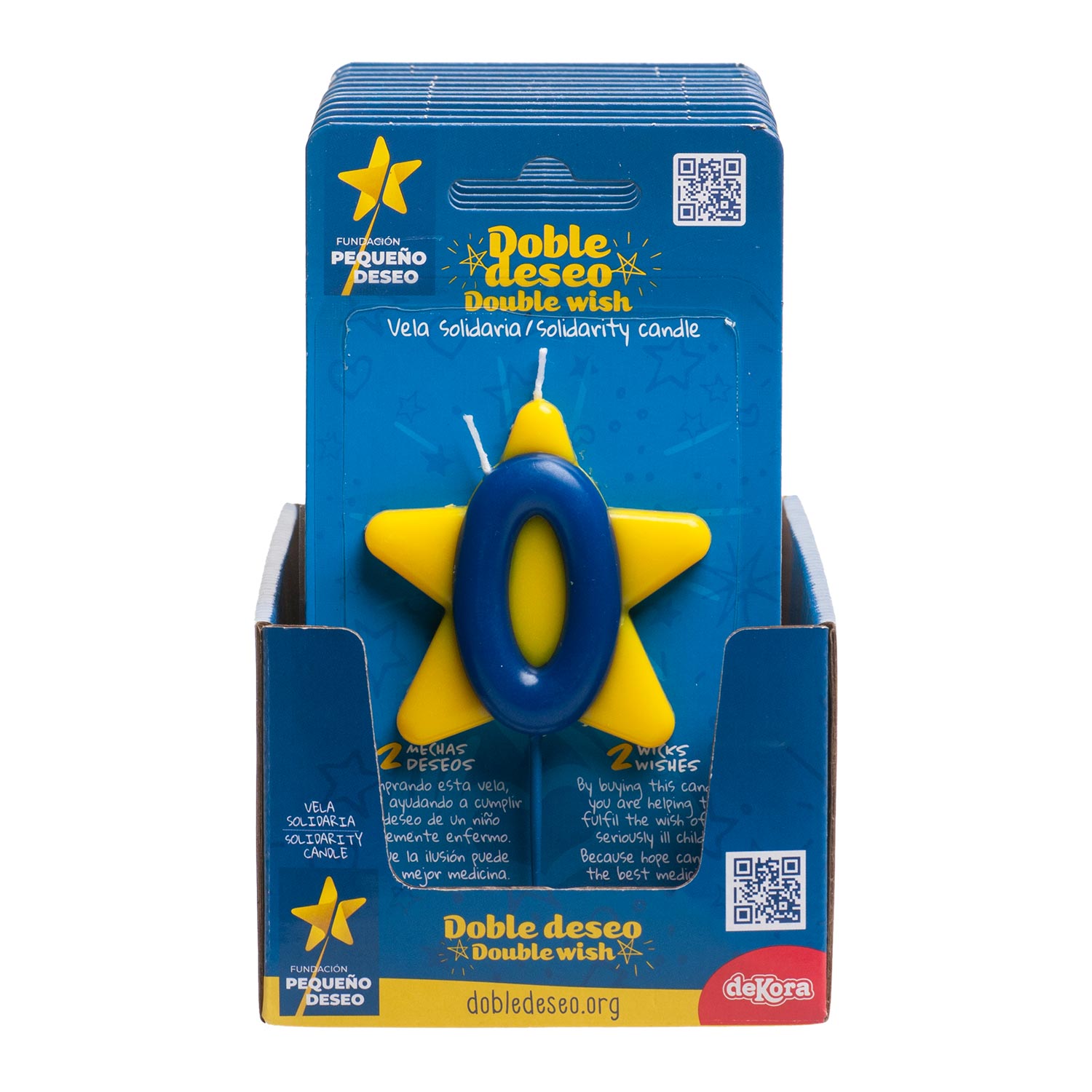 CANDELA DI COMPLEANNO SOLIDARIETÀ STELLA | Nº0