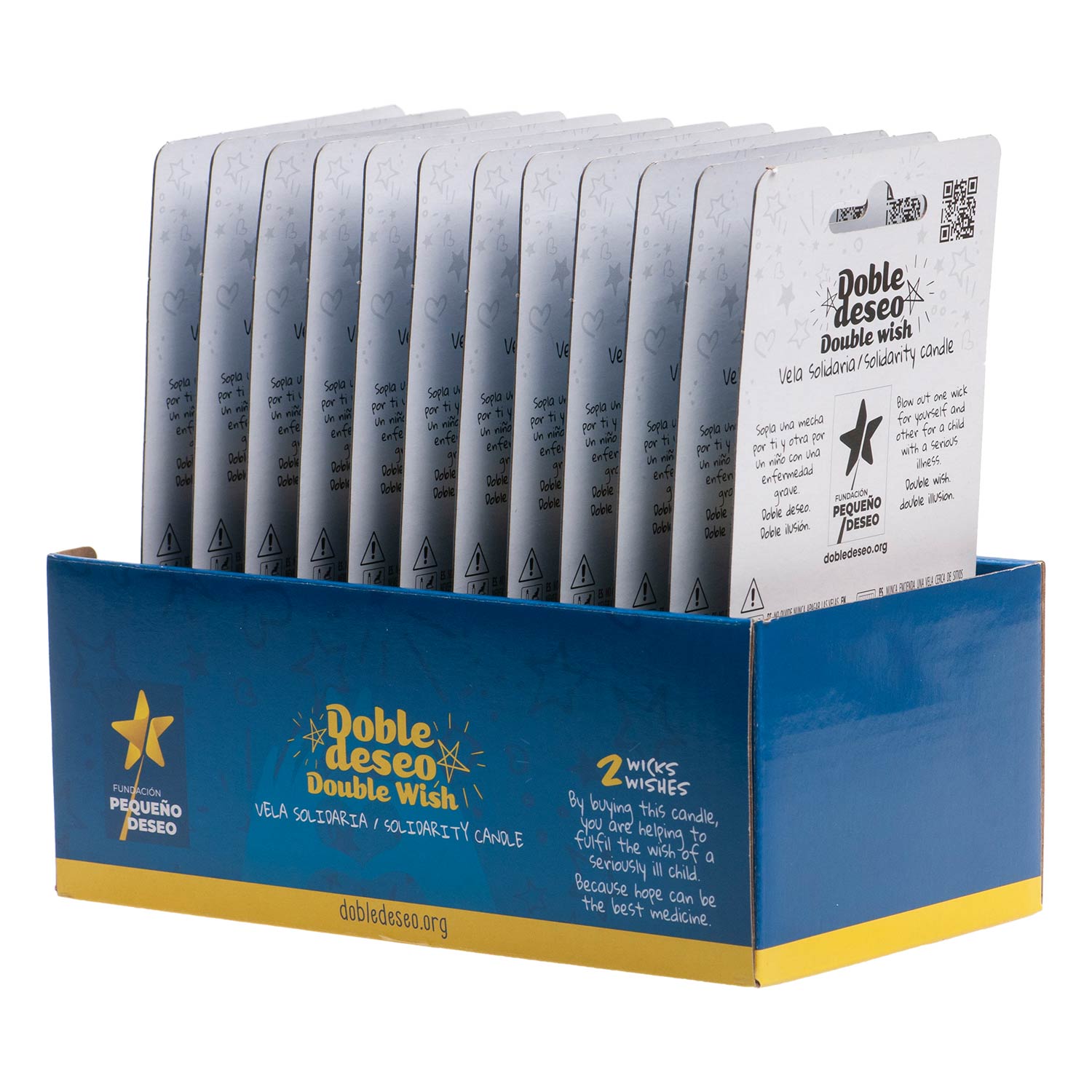 VELA CUMPLEAÑOS SOLIDARIA ESTRELLA DOBLE DESEO | Nº1