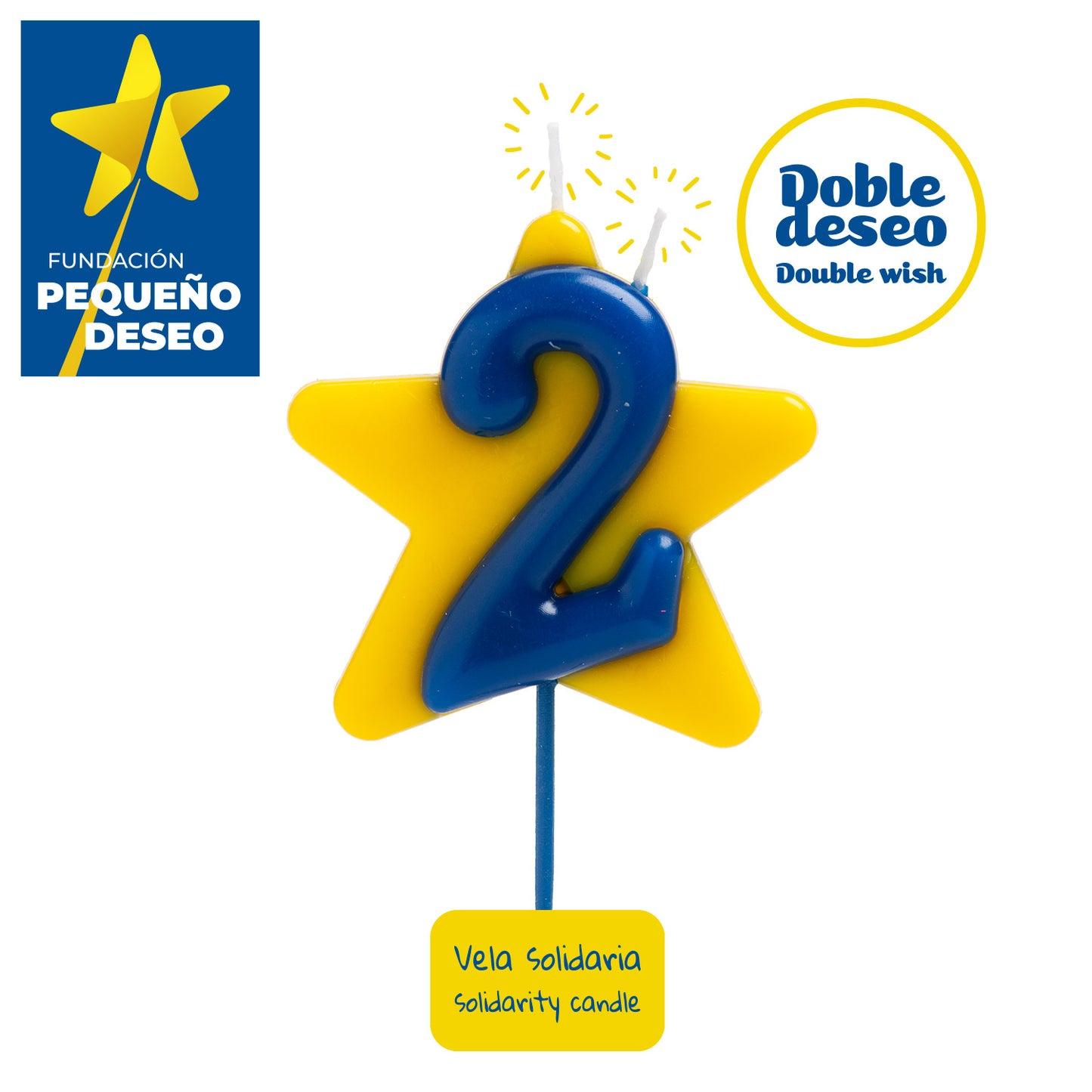 CANDELA DI COMPLEANNO SOLIDARIETÀ STELLA | Nº2