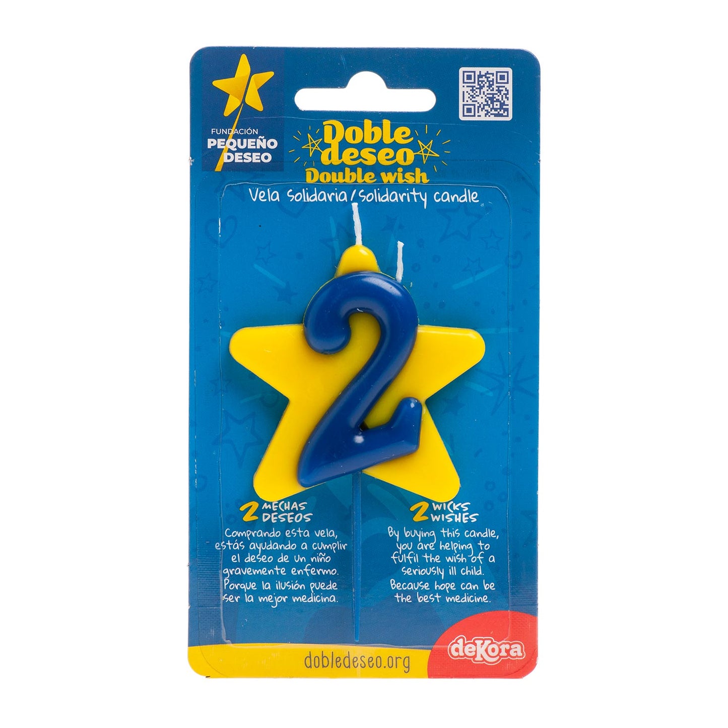 CANDELA DI COMPLEANNO SOLIDARIETÀ STELLA | Nº2