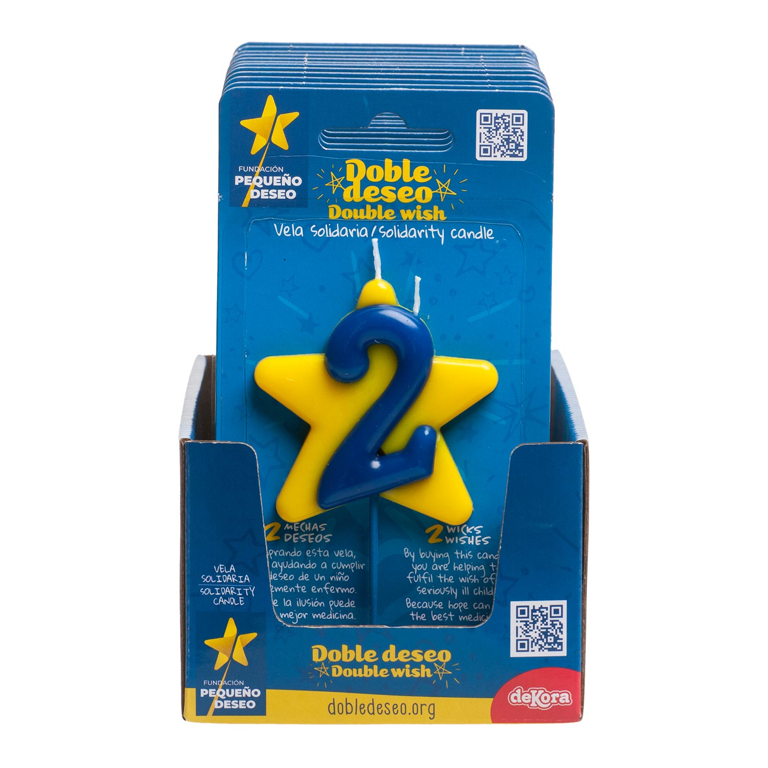 CANDELA DI COMPLEANNO SOLIDARIETÀ STELLA | Nº2