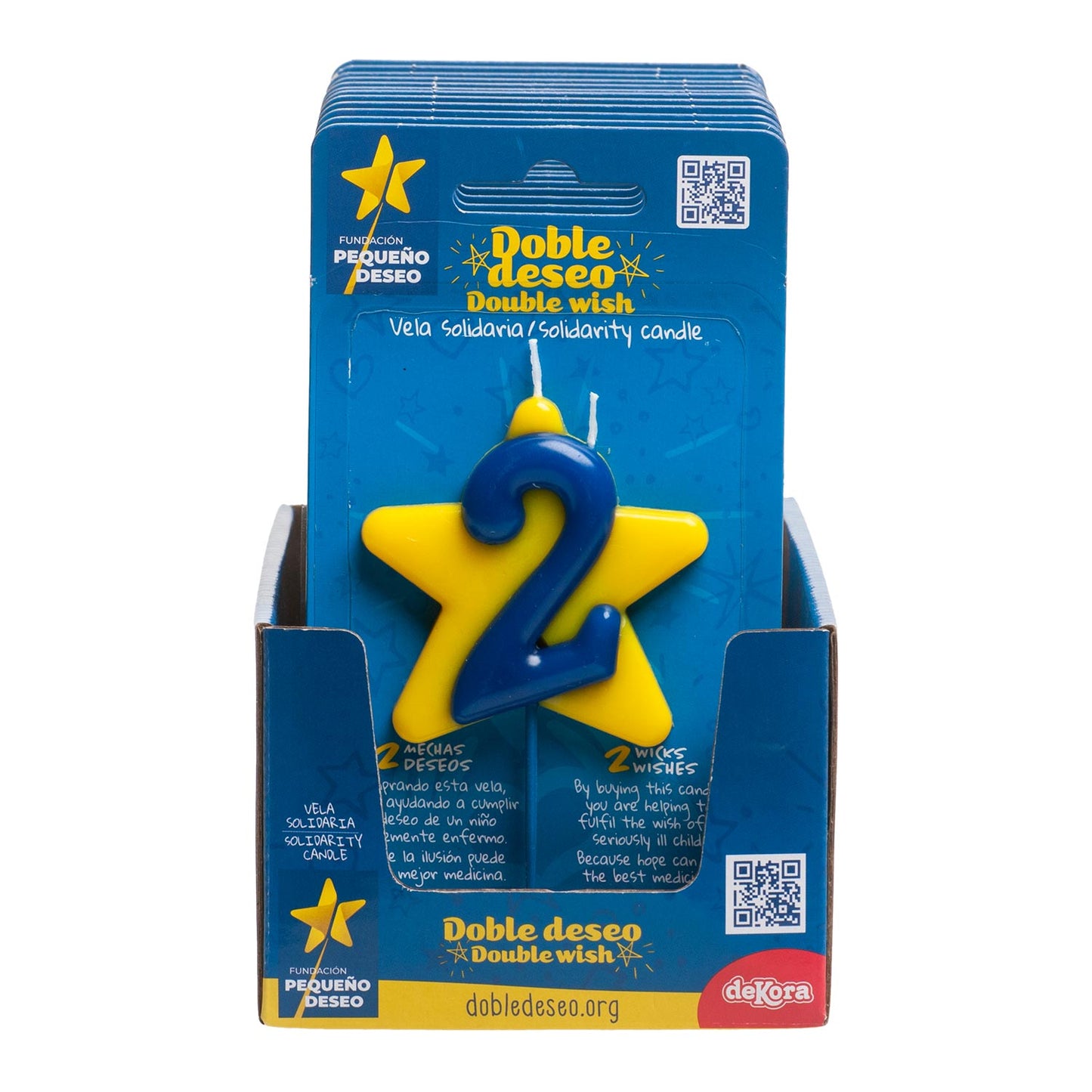 CANDELA DI COMPLEANNO SOLIDARIETÀ STELLA | Nº2