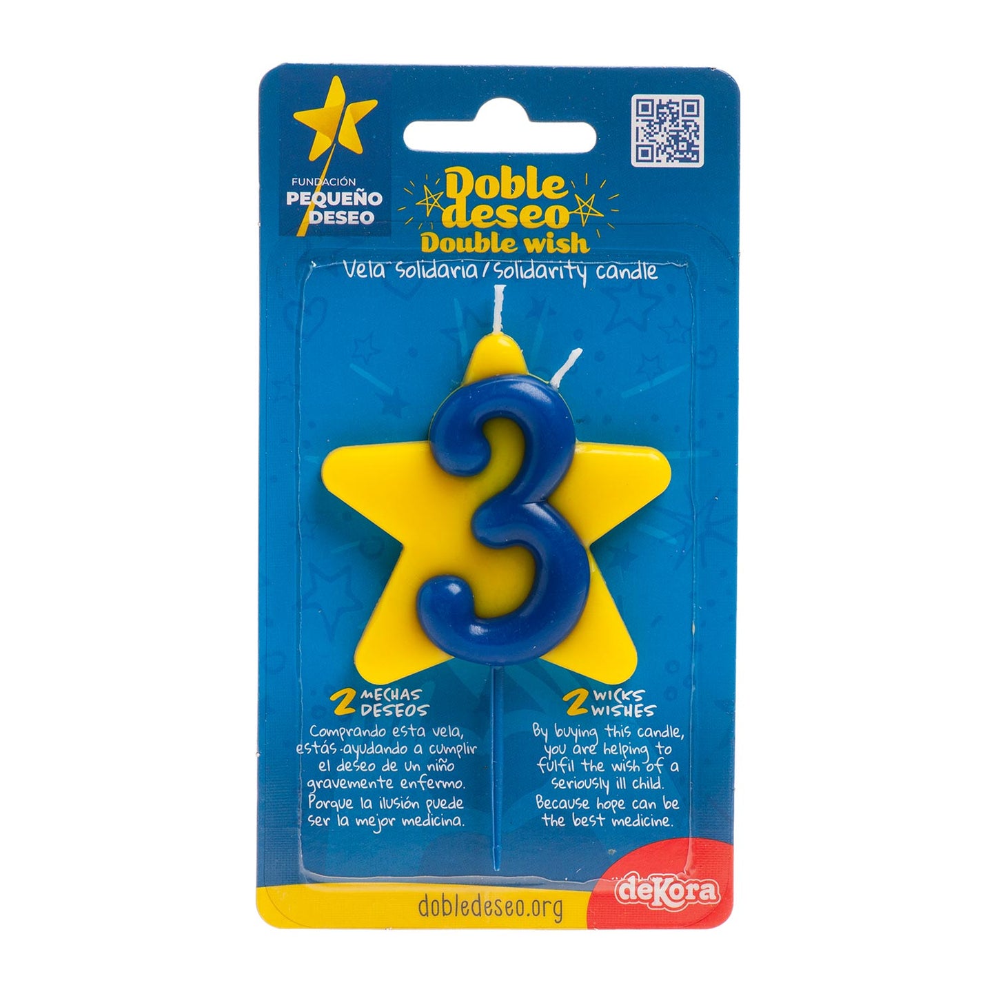 CANDELA DI COMPLEANNO SOLIDARIETÀ STELLA | Nº3