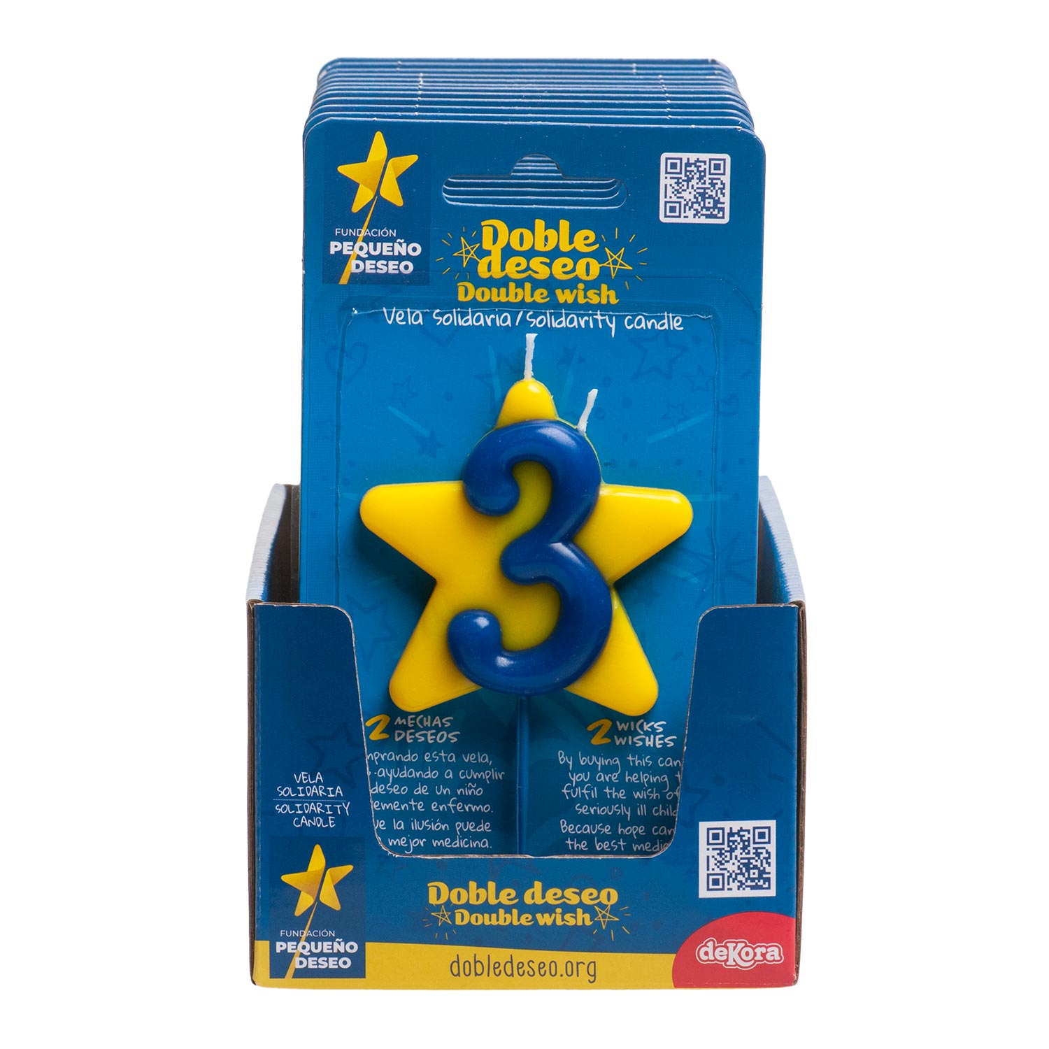 CANDELA DI COMPLEANNO SOLIDARIETÀ STELLA | Nº3