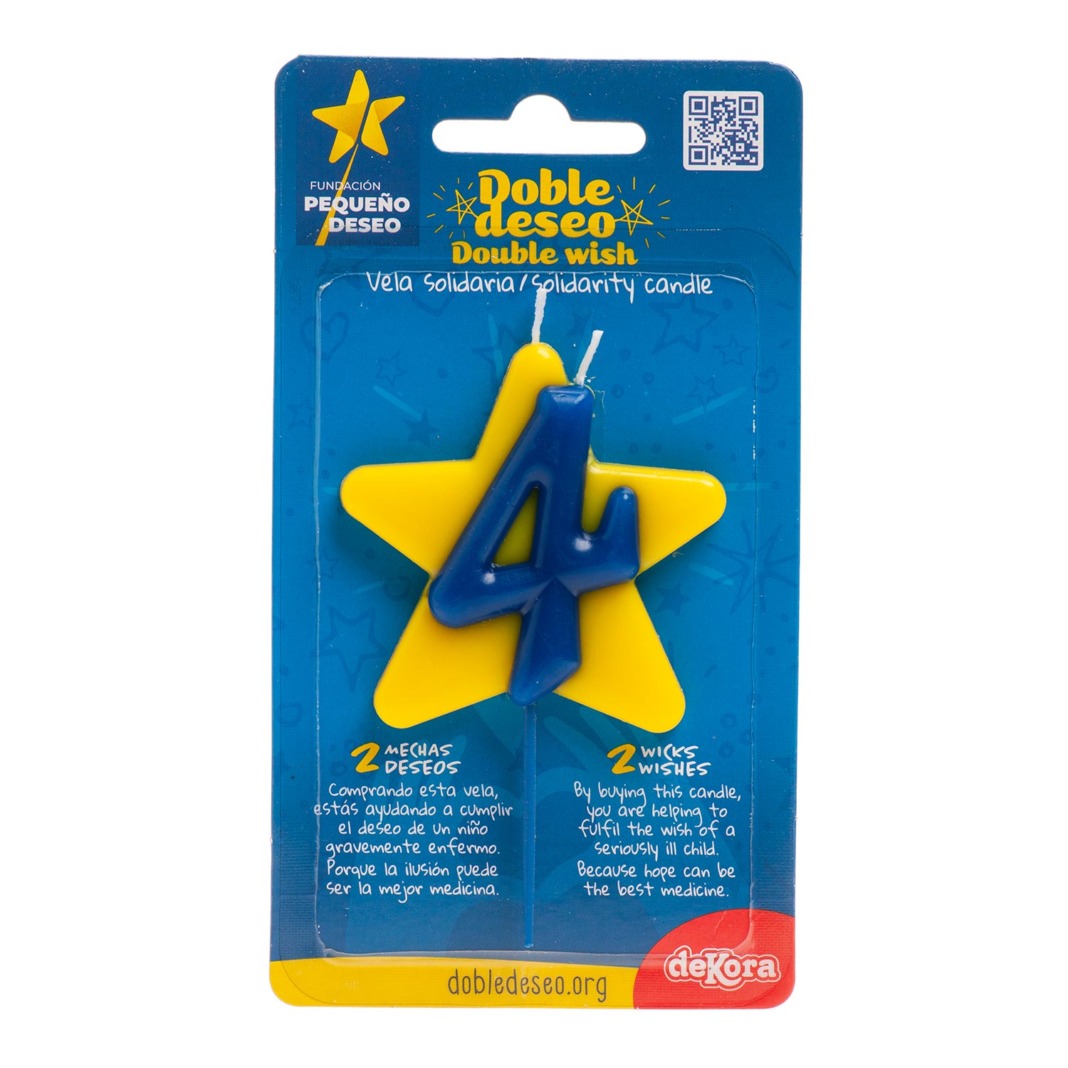 CANDELA DI COMPLEANNO SOLIDARIETÀ STELLA | Nº4