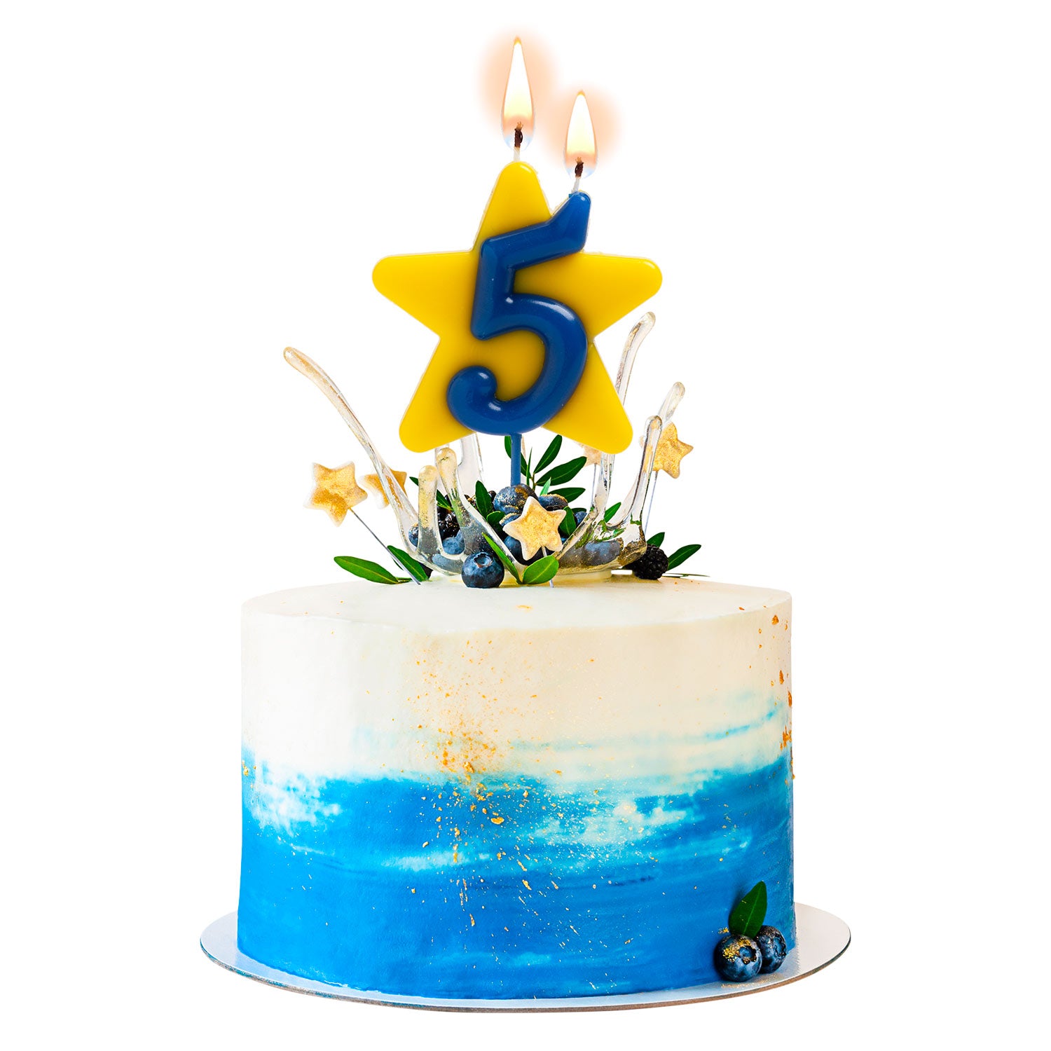 CANDELA DI COMPLEANNO SOLIDARIETÀ STELLA | Nº5