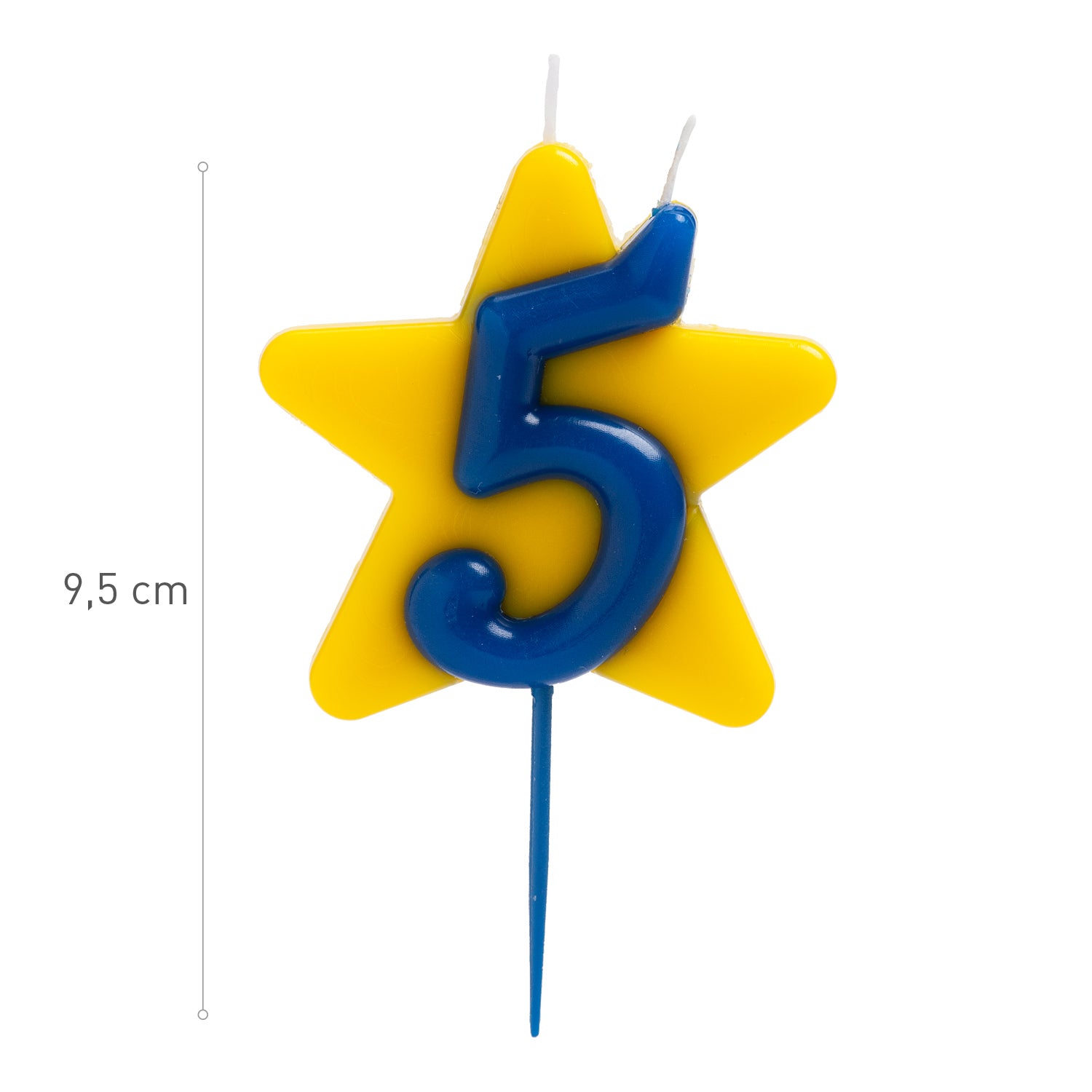 CANDELA DI COMPLEANNO SOLIDARIETÀ STELLA | Nº5