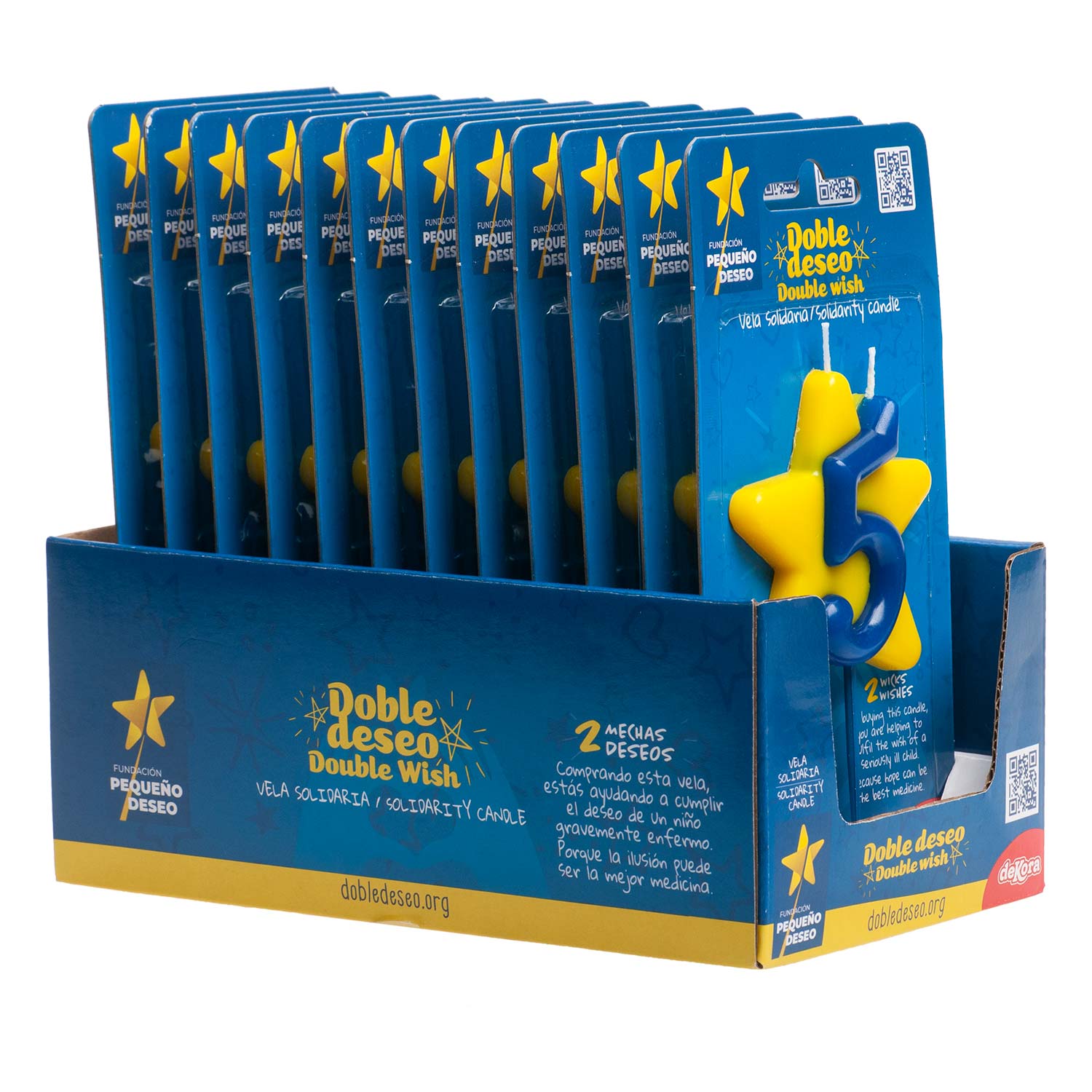 CANDELA DI COMPLEANNO SOLIDARIETÀ STELLA | Nº5