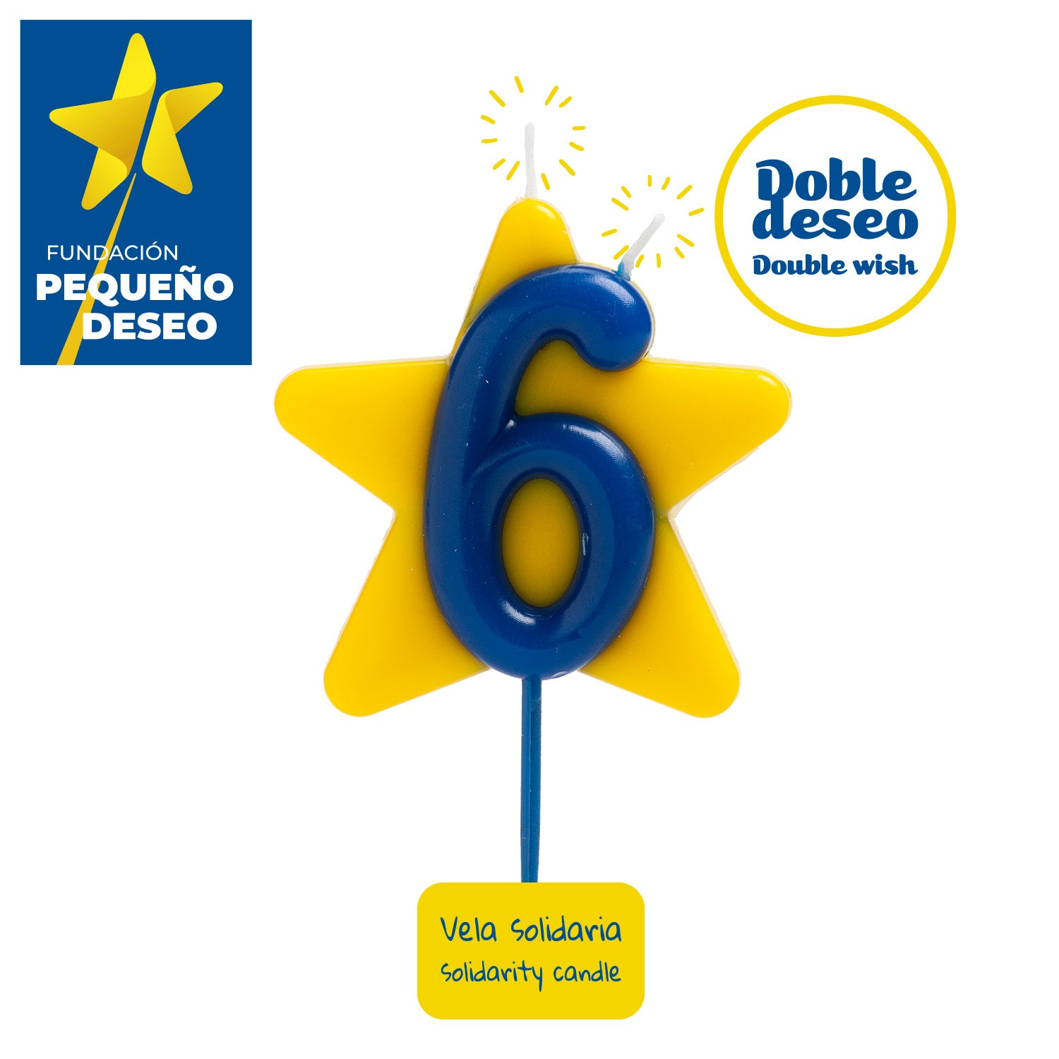 BOUGIE D'ANNIVERSAIRE SOLIDARITÉ ÉTOILE | Nº6