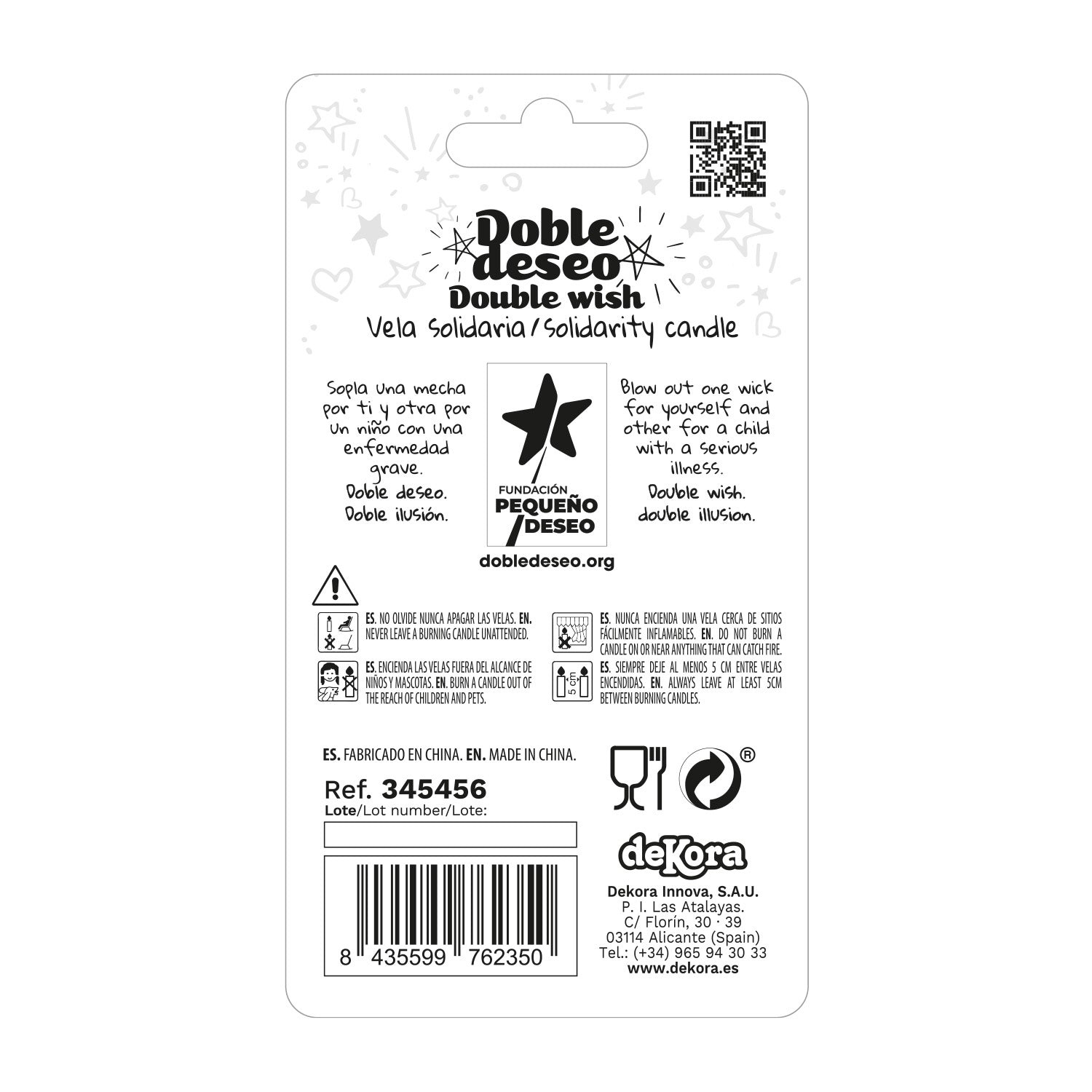 DOUBLE STAR SOLIDARITY BIRTHDAY CANDLE | Nº6