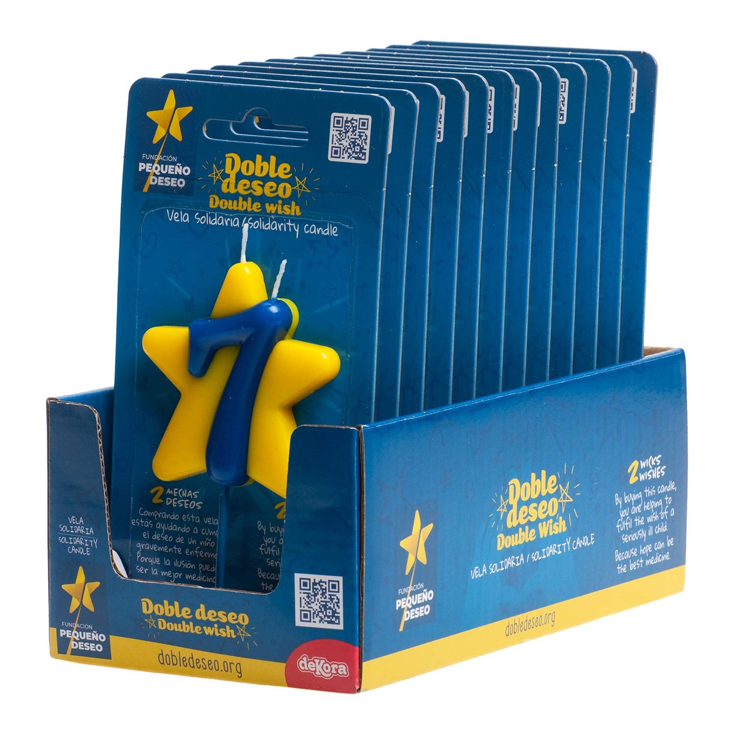 CHARITY BIRTHDAY CANDLE DOUBLE WISH STAR | No. 7