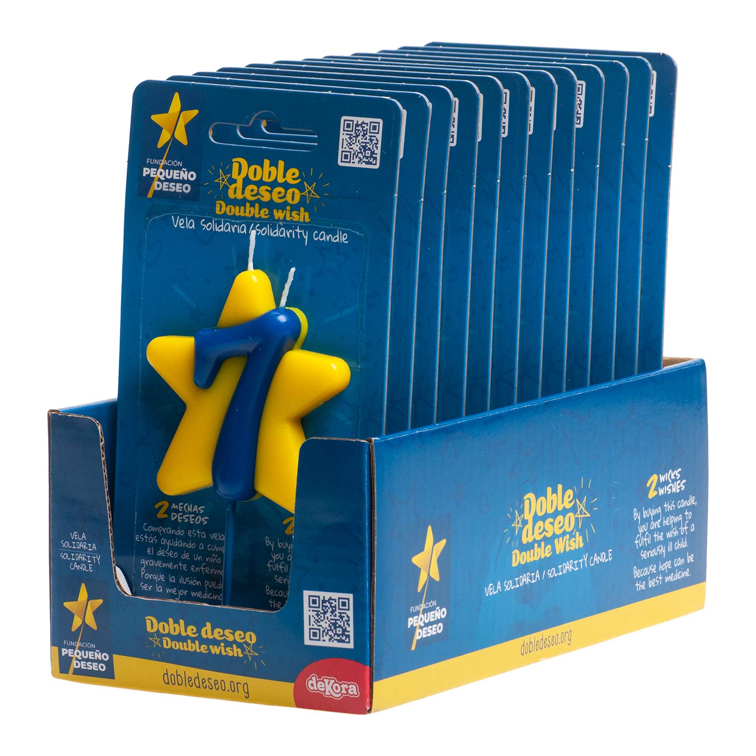 CHARITY BIRTHDAY CANDLE DOUBLE WISH STAR | No. 7