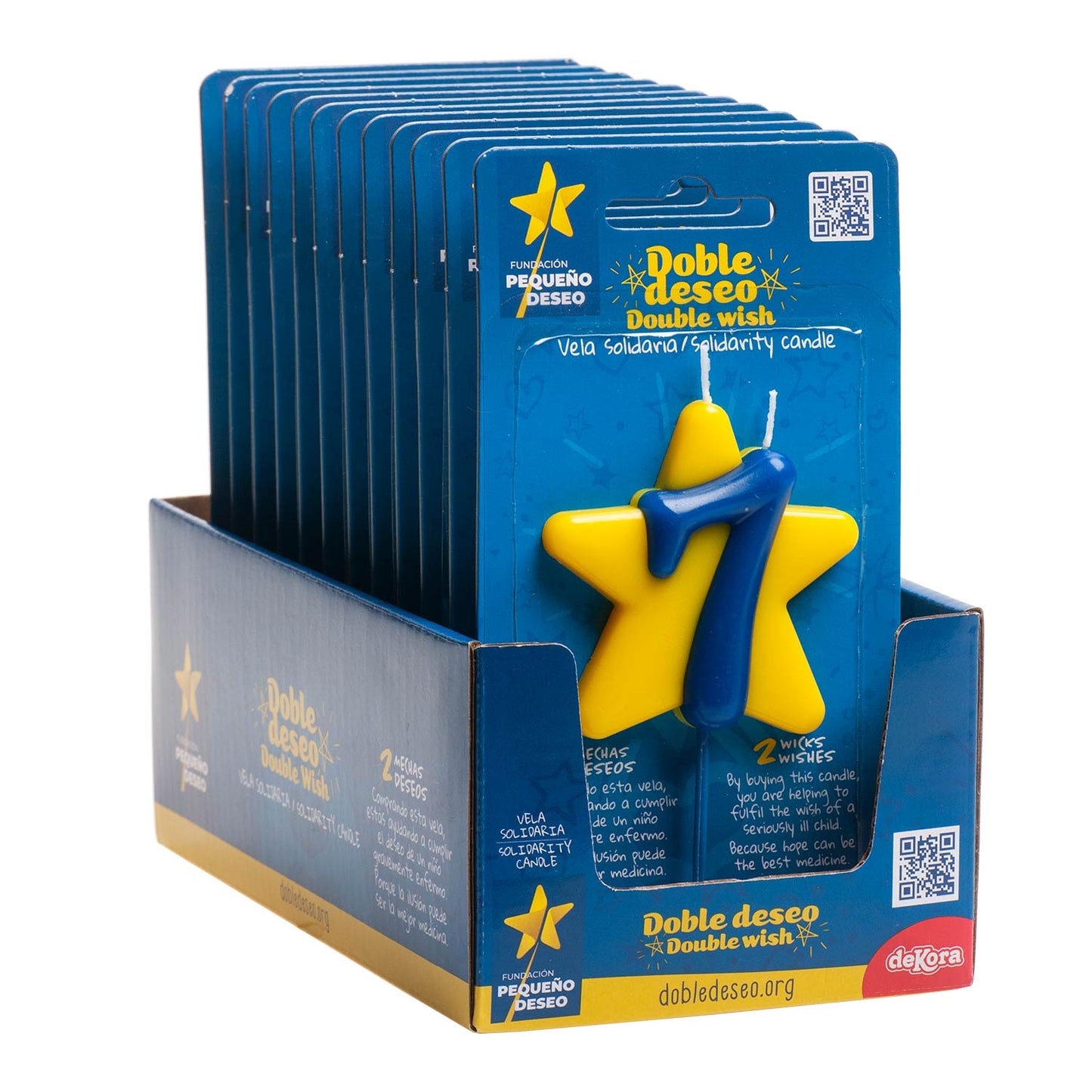 CHARITY BIRTHDAY CANDLE DOUBLE WISH STAR | No. 7