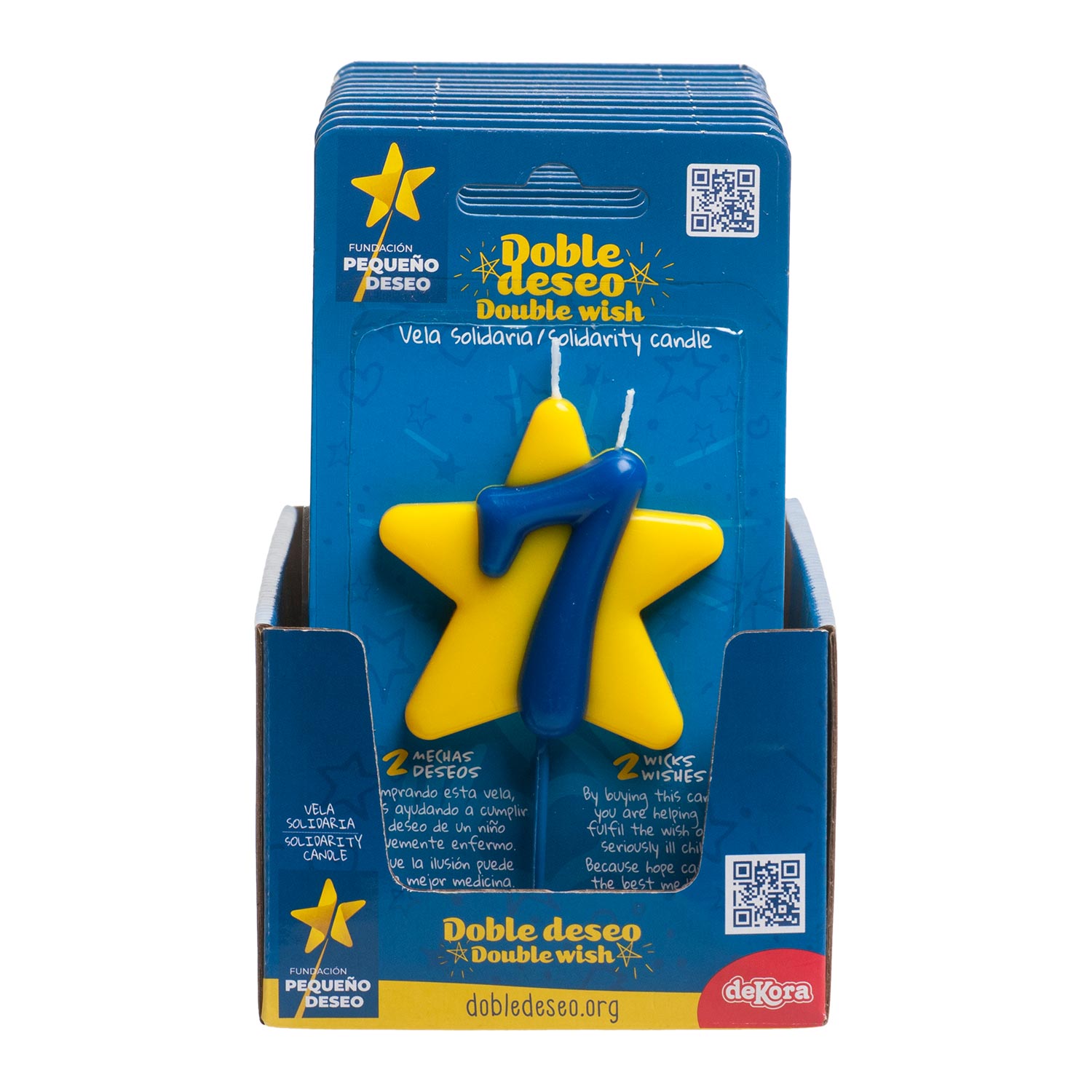 CHARITY BIRTHDAY CANDLE DOUBLE WISH STAR | No. 7