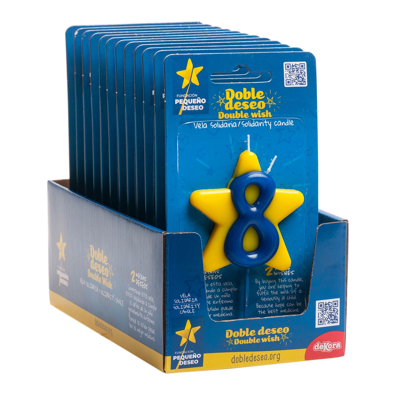 CANDELA DI COMPLEANNO SOLIDARIETÀ STELLA | Nº8