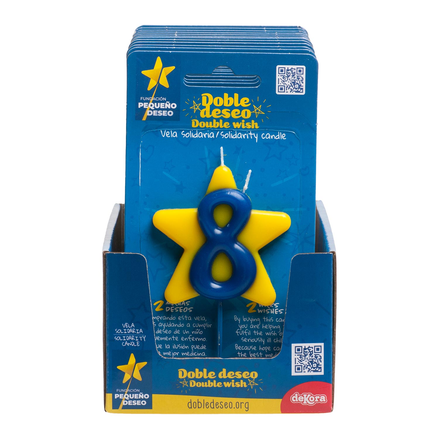 CANDELA DI COMPLEANNO SOLIDARIETÀ STELLA | Nº8