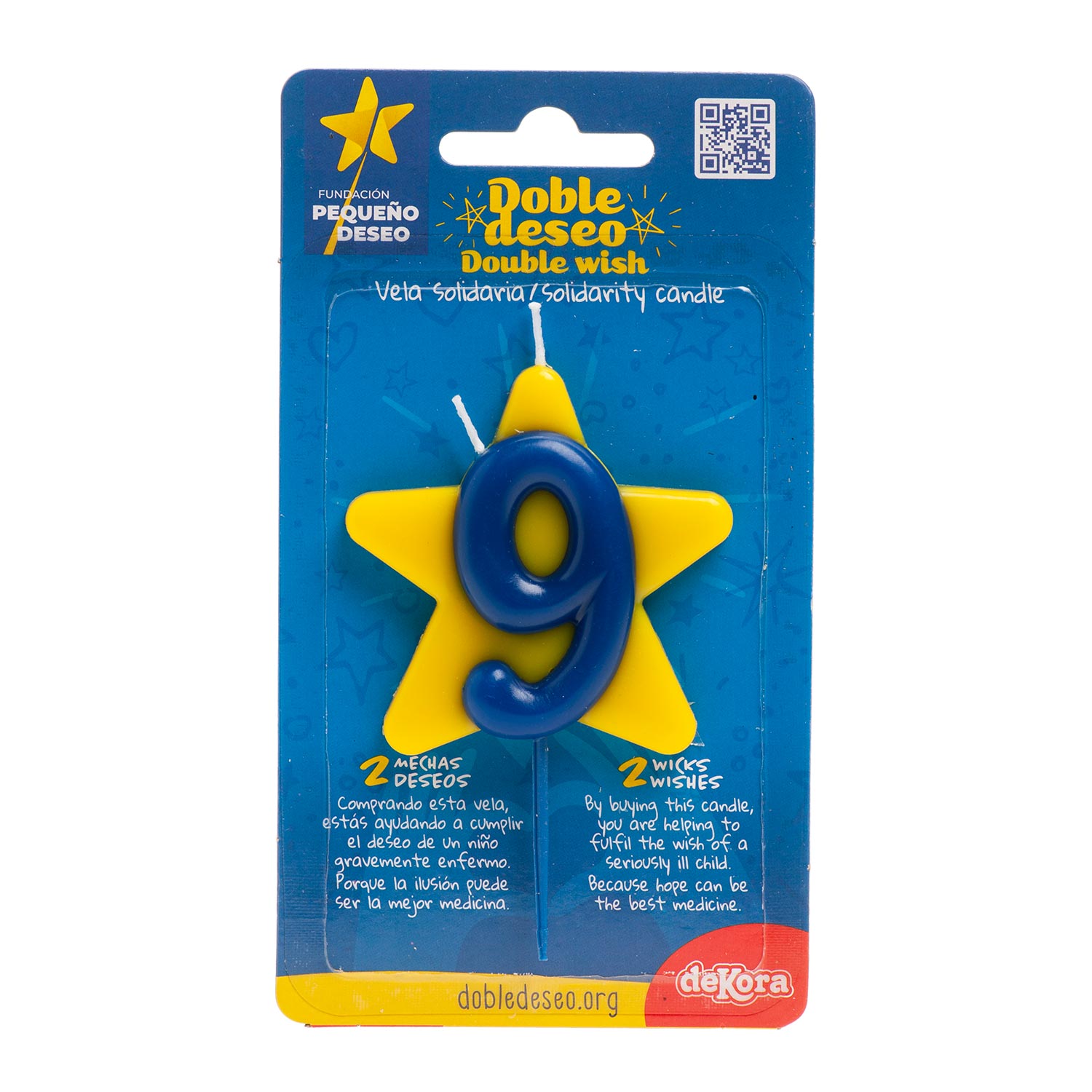 CANDELA DI COMPLEANNO SOLIDARIETÀ STELLA | Nº9