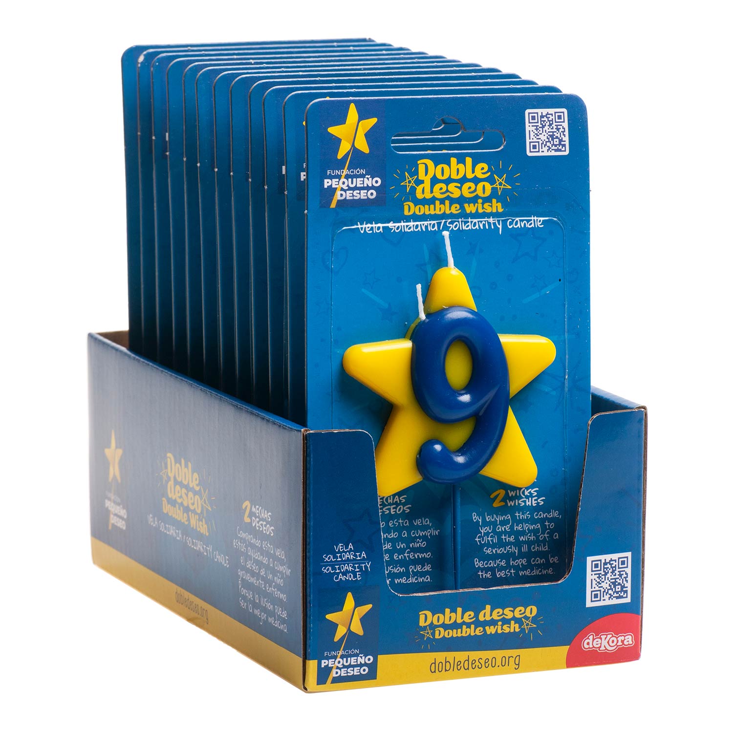 CANDELA DI COMPLEANNO SOLIDARIETÀ STELLA | Nº9