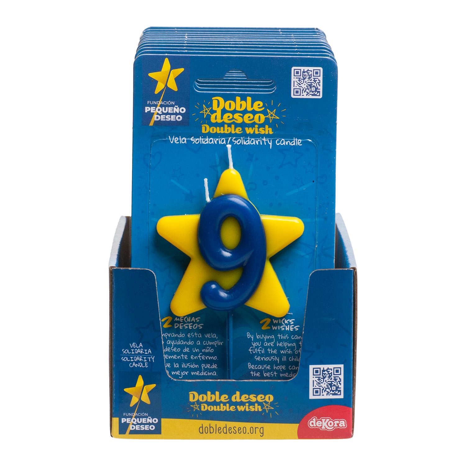 CANDELA DI COMPLEANNO SOLIDARIETÀ STELLA | Nº9