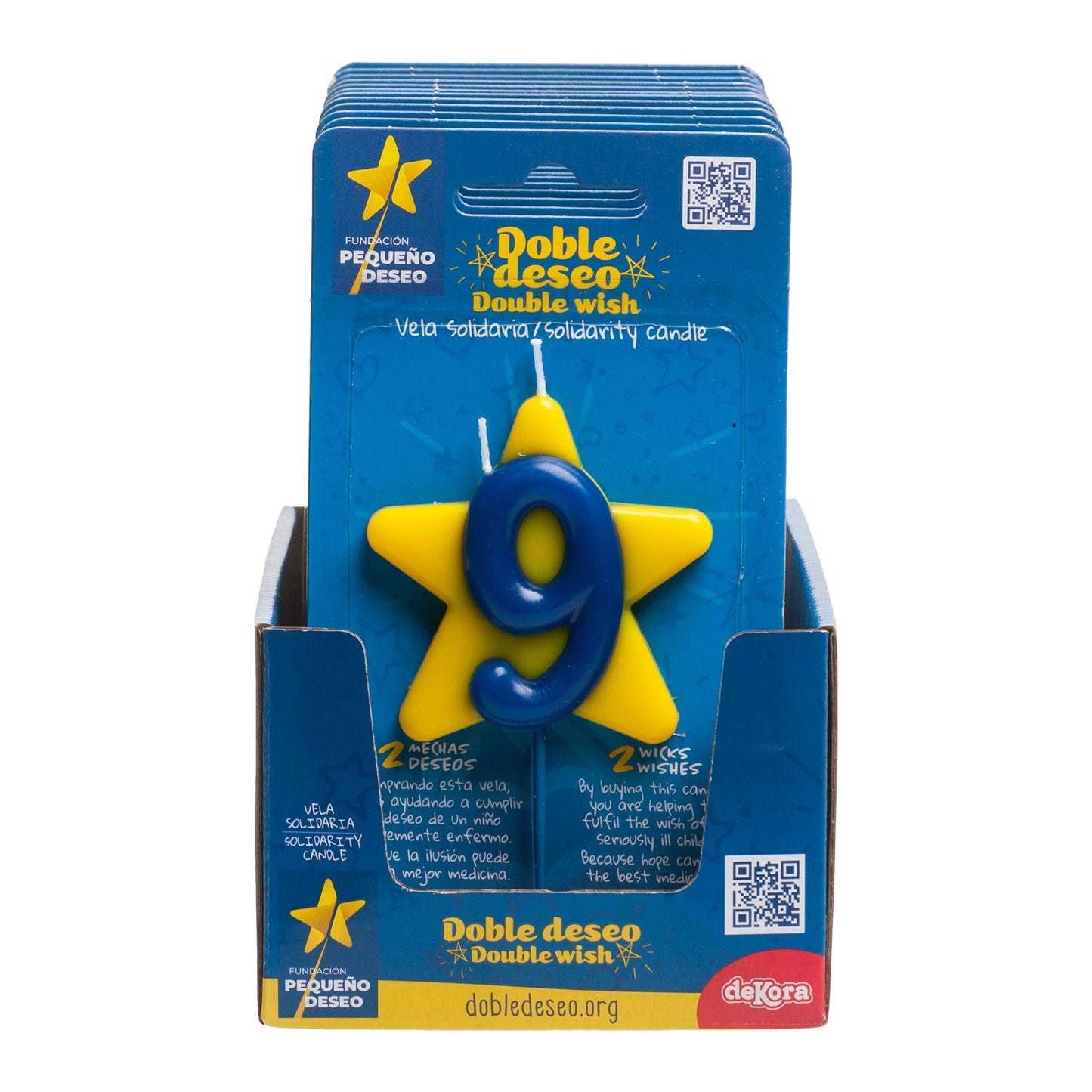 CANDELA DI COMPLEANNO SOLIDARIETÀ STELLA | Nº9
