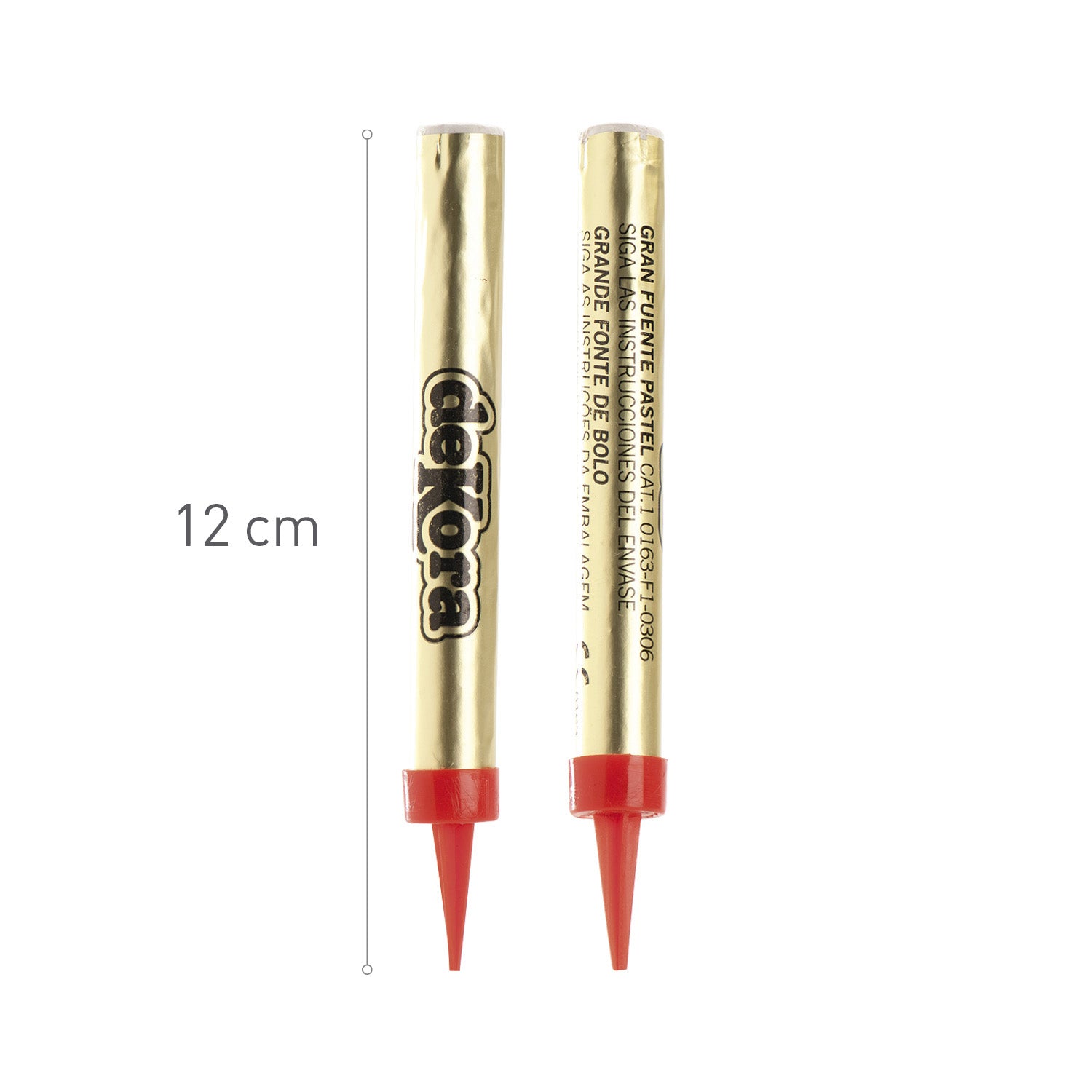 DISPLAY 60 BENGALAS DORADAS 12CM