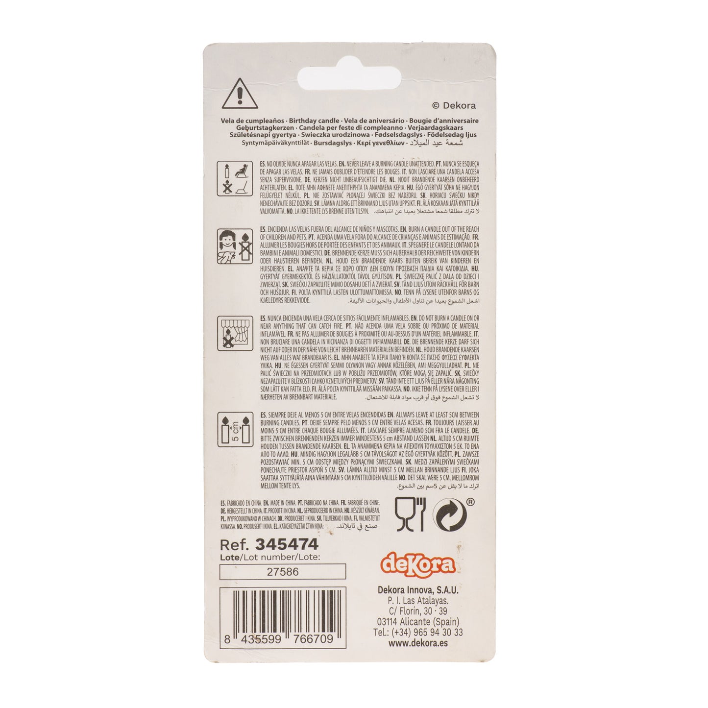 VELAS BURBUJA COLOR PLATA 14CM