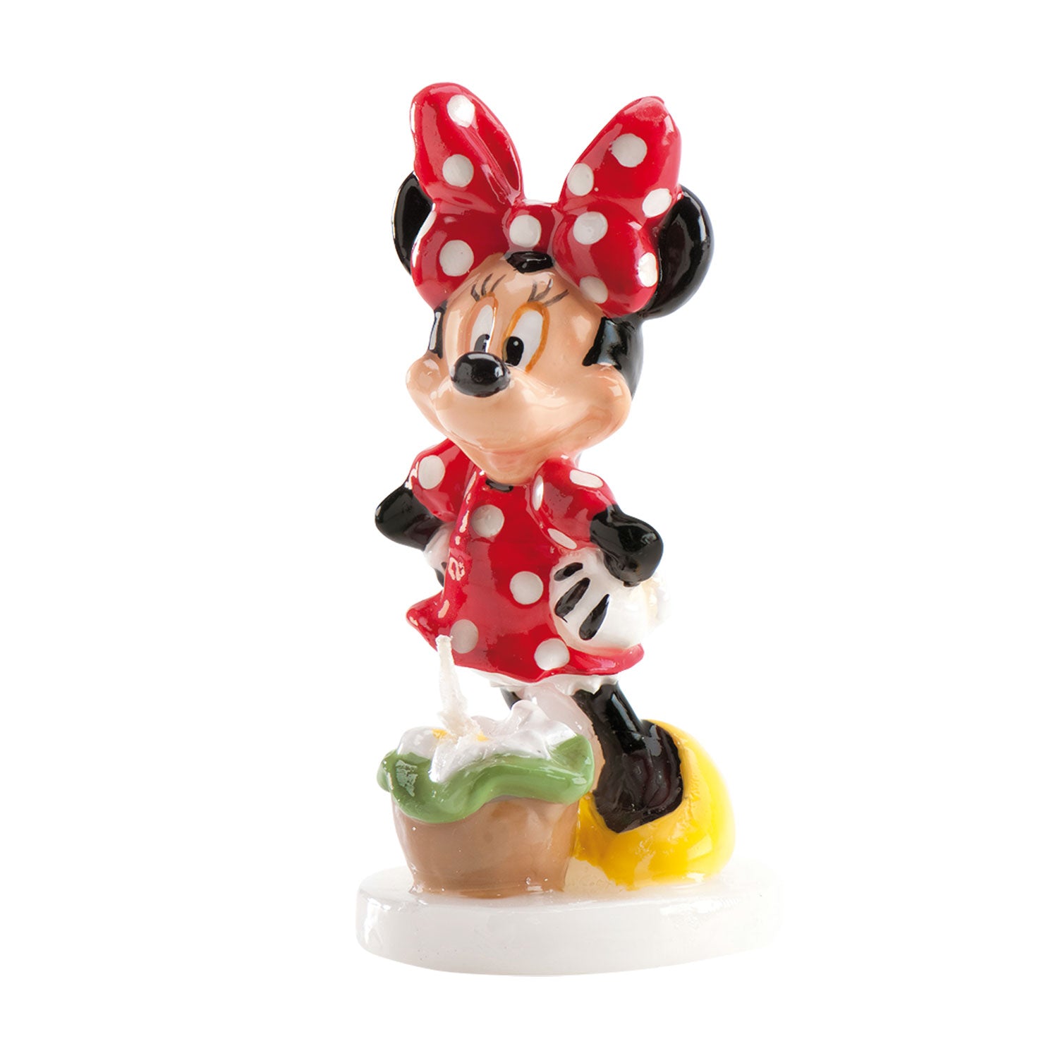 DISPLAY 6 MINNIE MOUSE 3D BIRTHDAY CANDLE 8CM