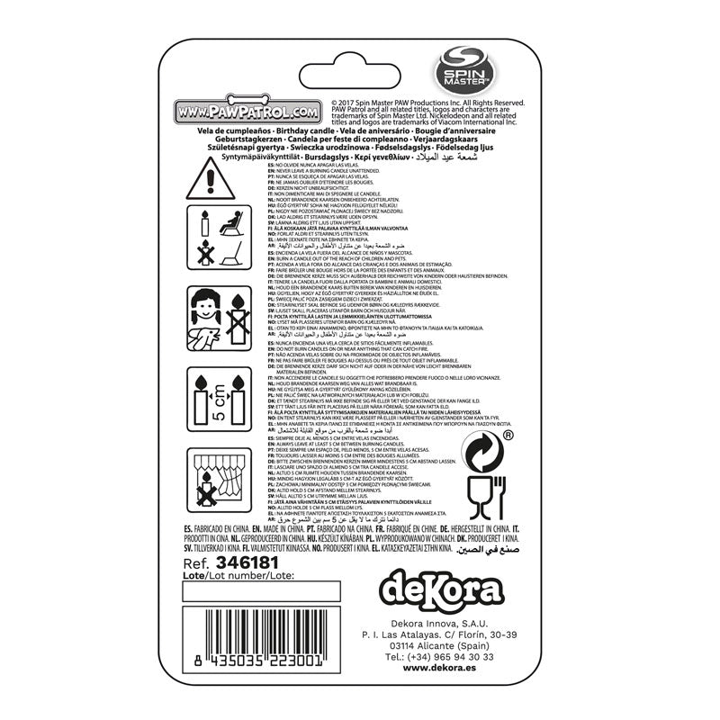 DISPLAY 6 3D BIRTHDAY CANDLES CARS 8,5CM