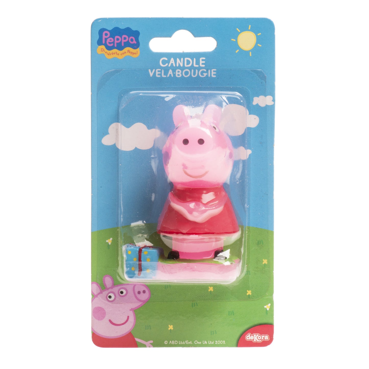 ESPOSITORE 6 CANDELINE PEPPA PIG 7,5 CM
