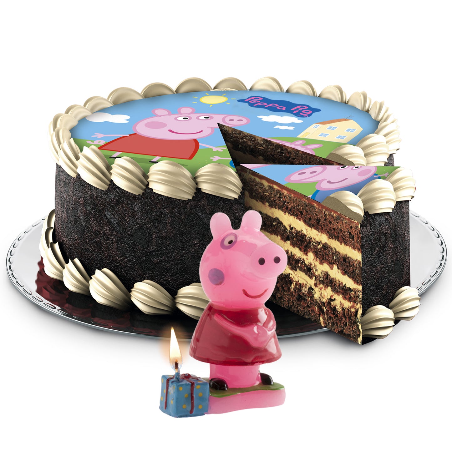 ESPOSITORE 6 CANDELINE PEPPA PIG 7,5 CM