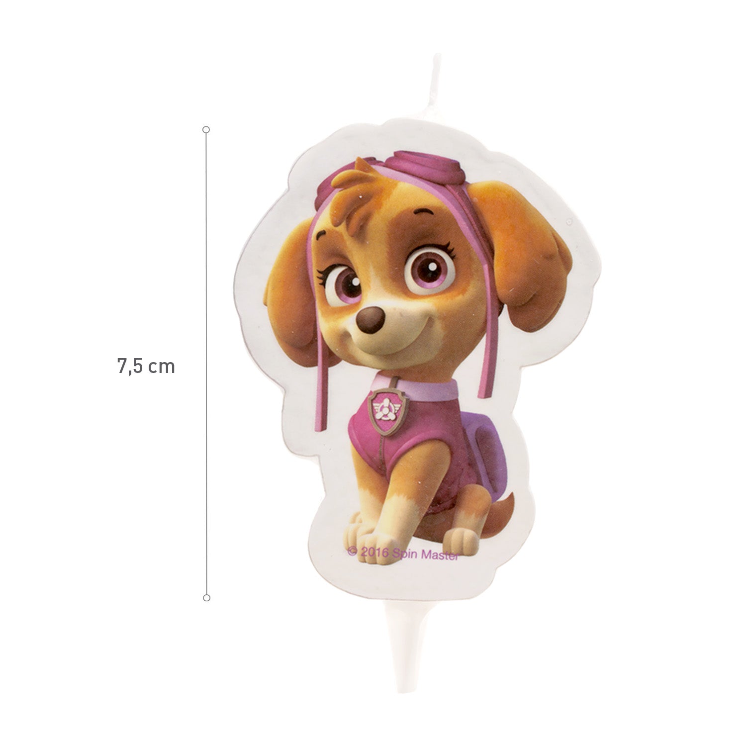 DISPLAY 12 BOUGIES 2D PAW PATROL SKYE 7,5CM