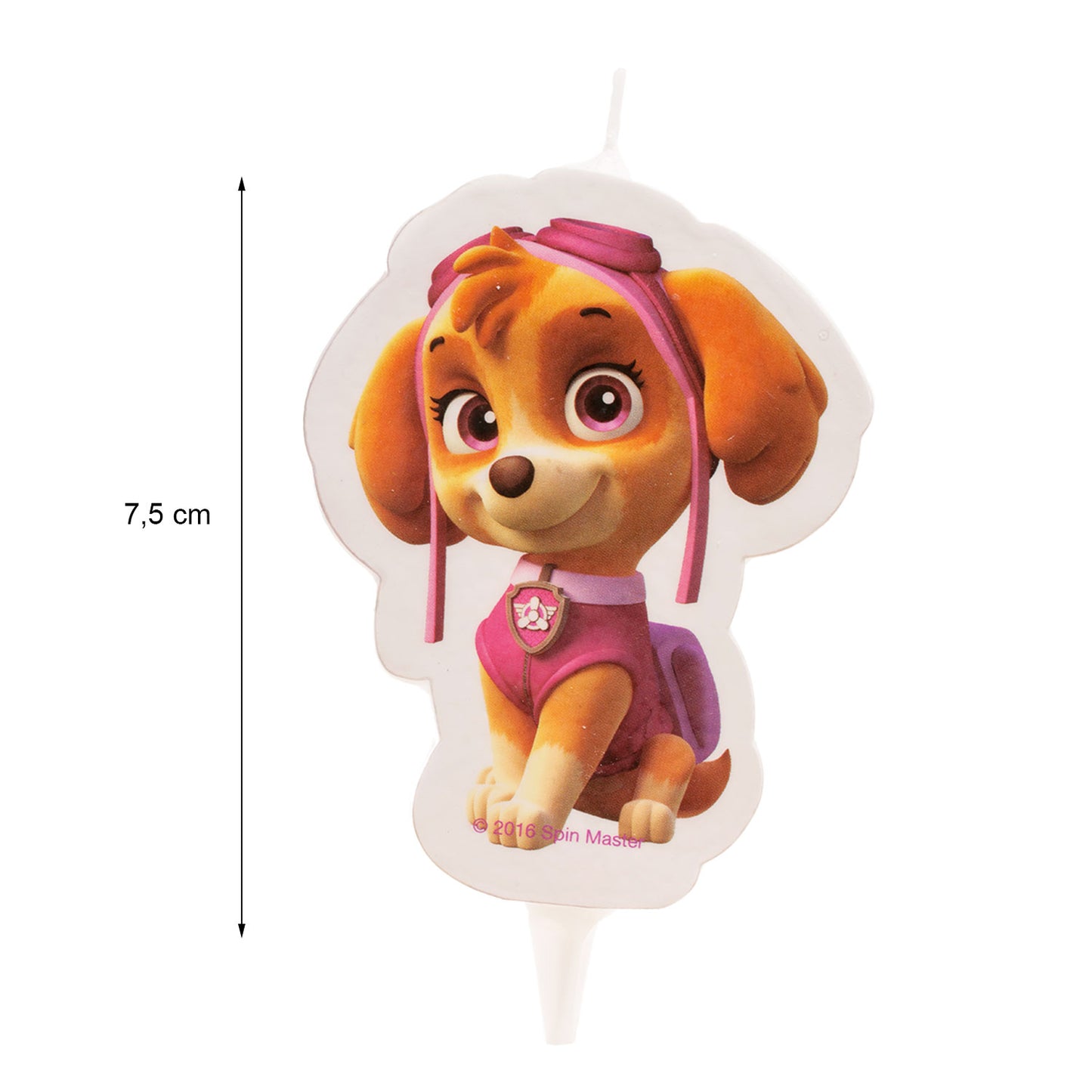 DISPLAY 12 BOUGIES 2D PAW PATROL SKYE 7,5CM