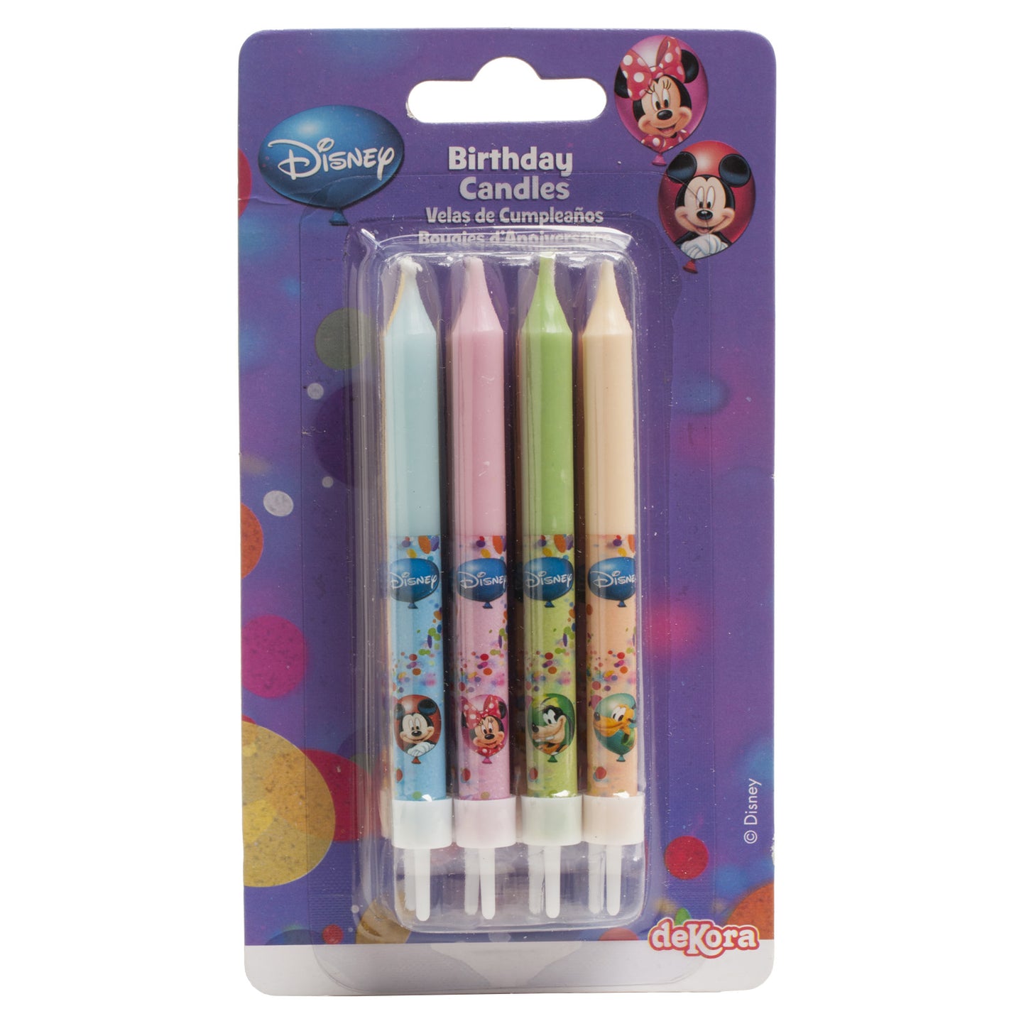 EXPOSITOR 12 VELAS PALITOS MICKEY & AMIGOS 9 CM