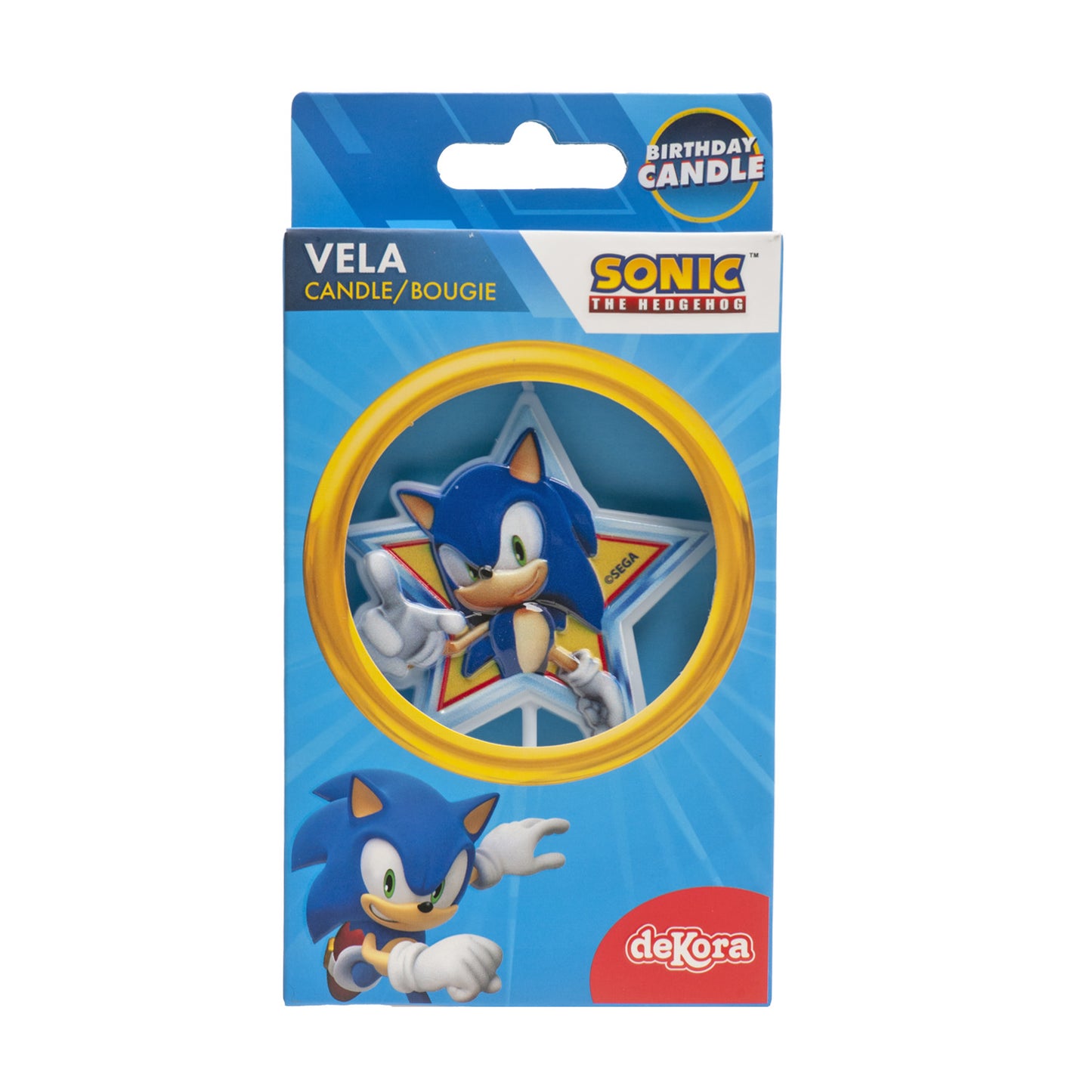 VELAS DE ANIVERSÁRIO SONIC