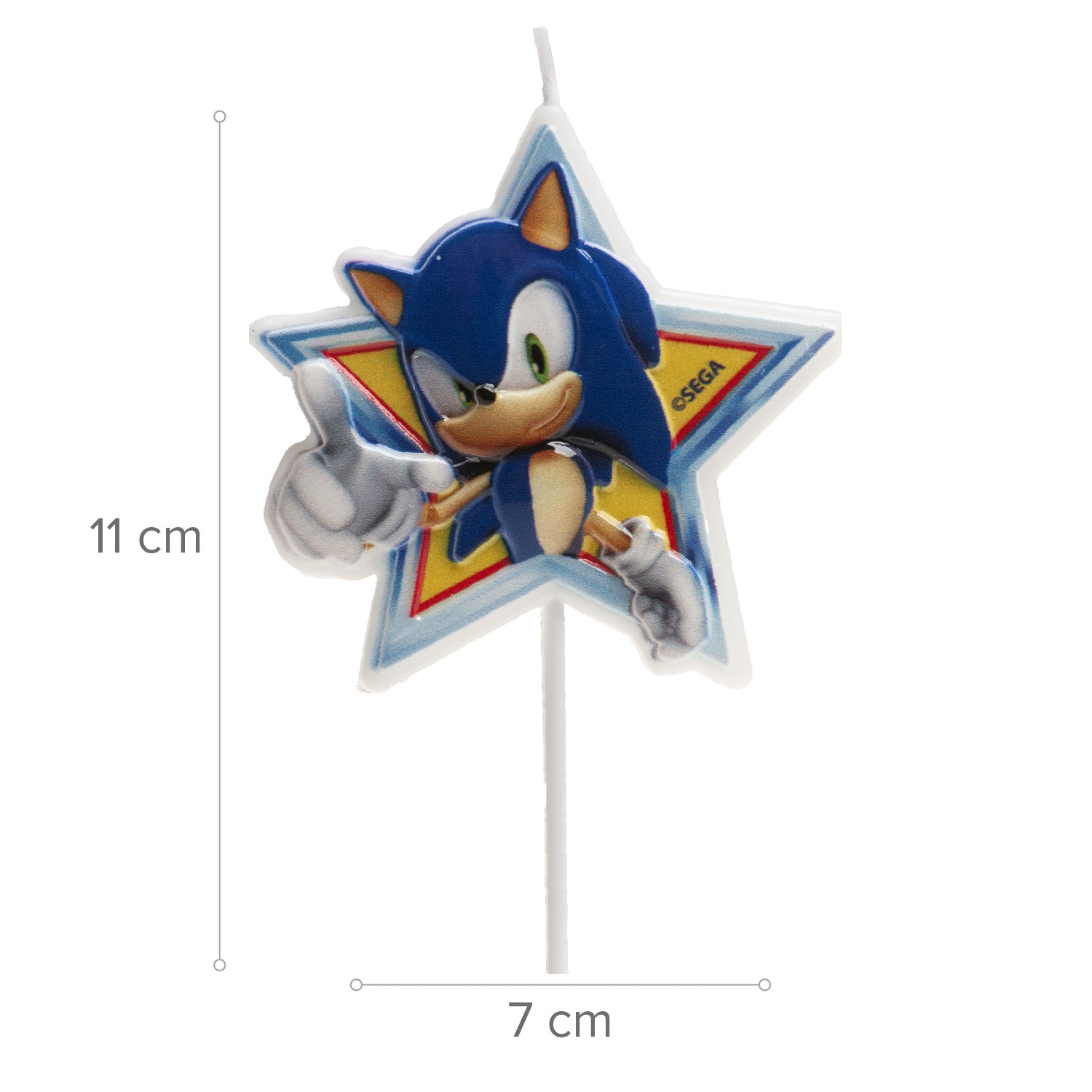 VELAS DE ANIVERSÁRIO SONIC