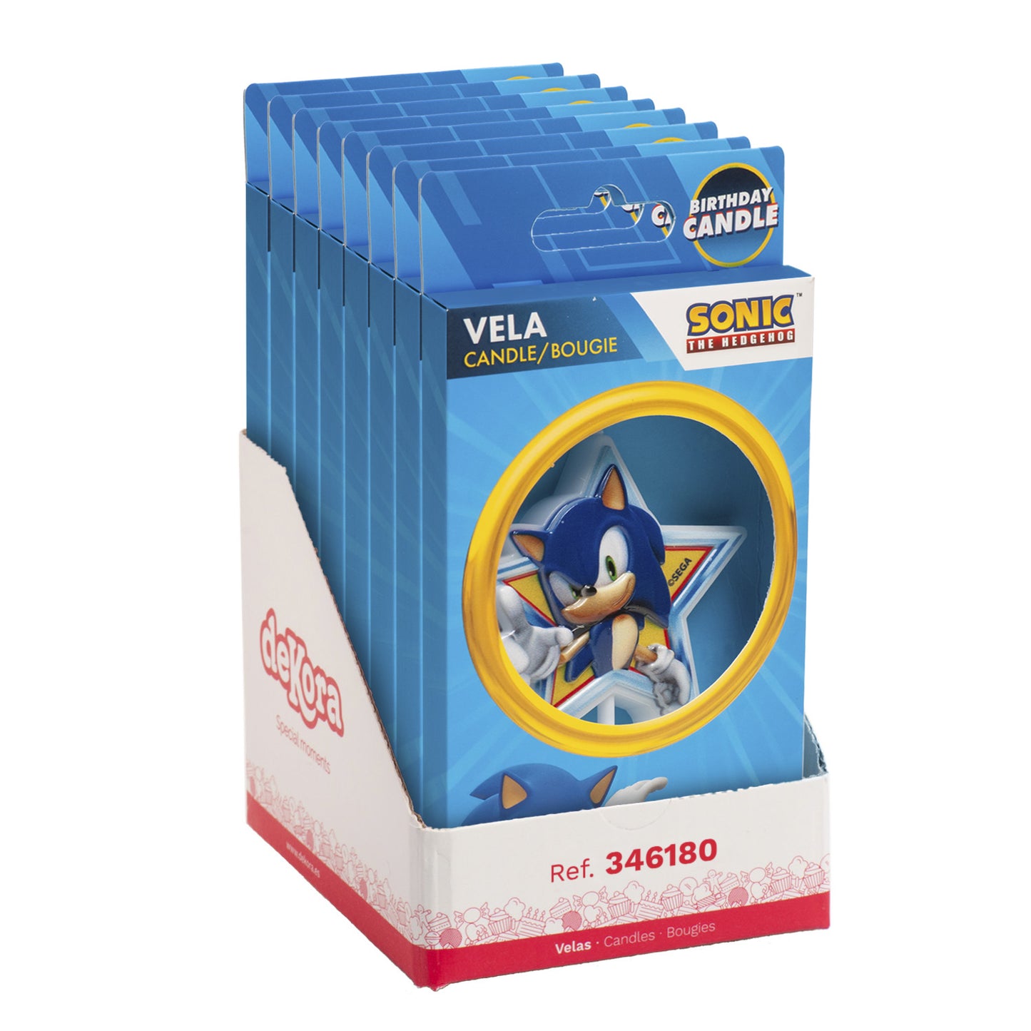VELAS DE ANIVERSÁRIO SONIC