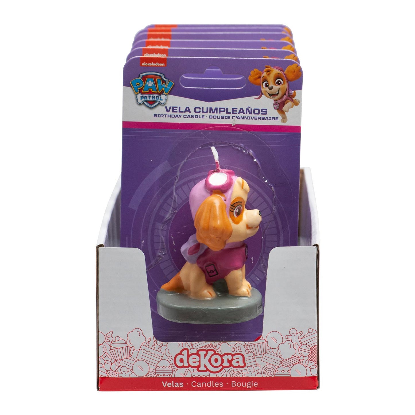 3D BIRTHDAY CANDLE SKYE PAW PATROL 7CM
