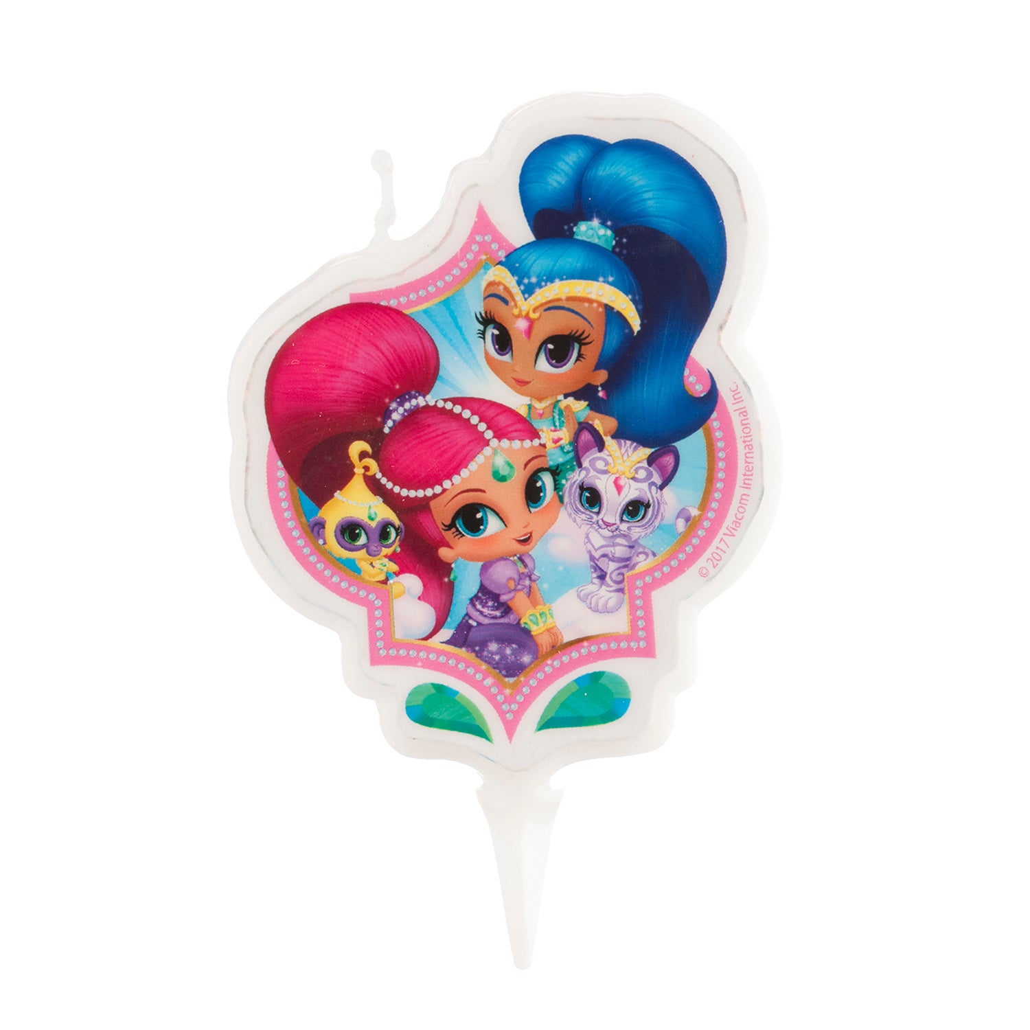 DISPLAY 12 VELAS ANIVERSÁRIO 2D "SHIMMER AND SHINE" 7 CM